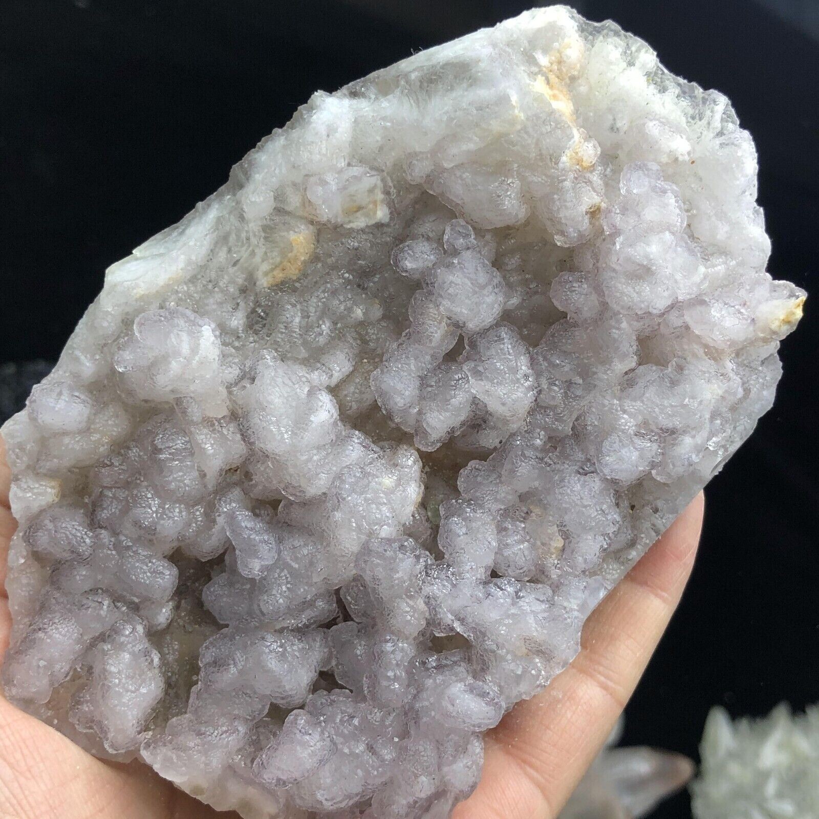 517g Translucent Light Purple Spherical Fluorite & Pyrite Mineral Specimen/China