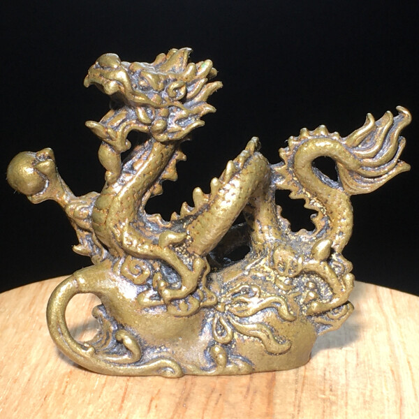 89g Ancient Chinese Handcrafted.Brass Exquisite.Perfect dragon sculpture.gift