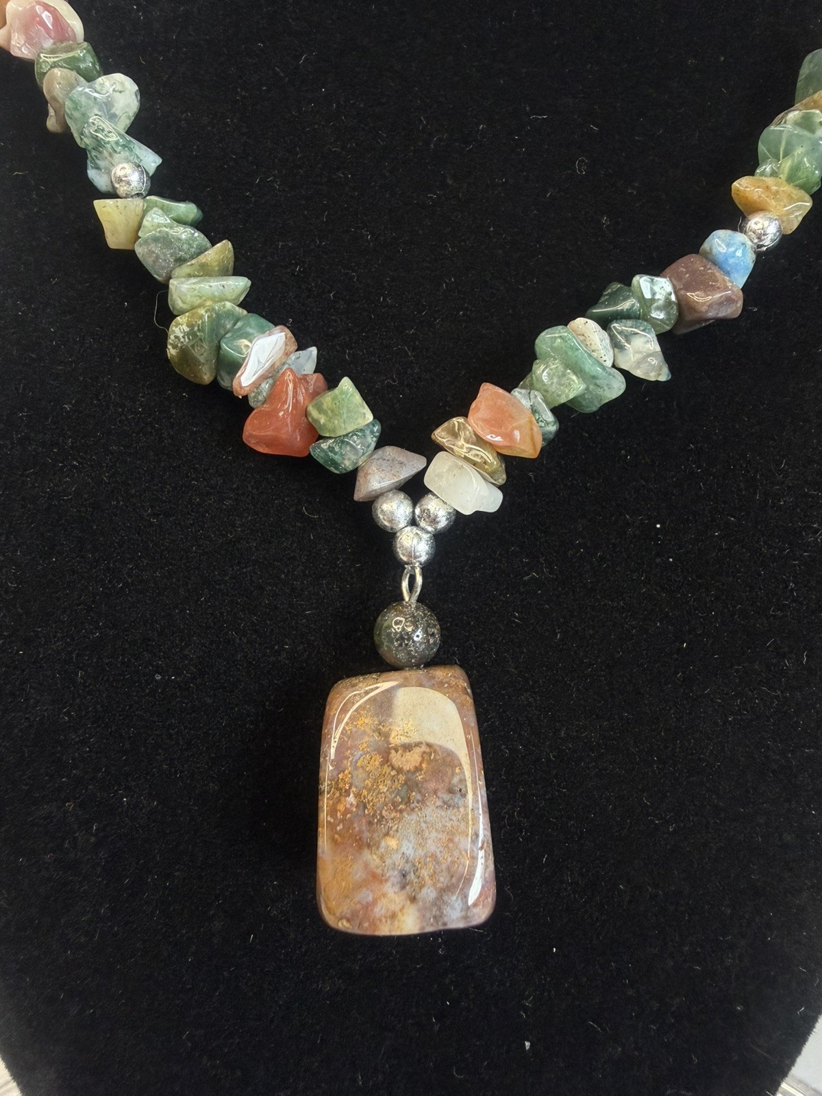 Jasper Necklace 17’ Multicolored