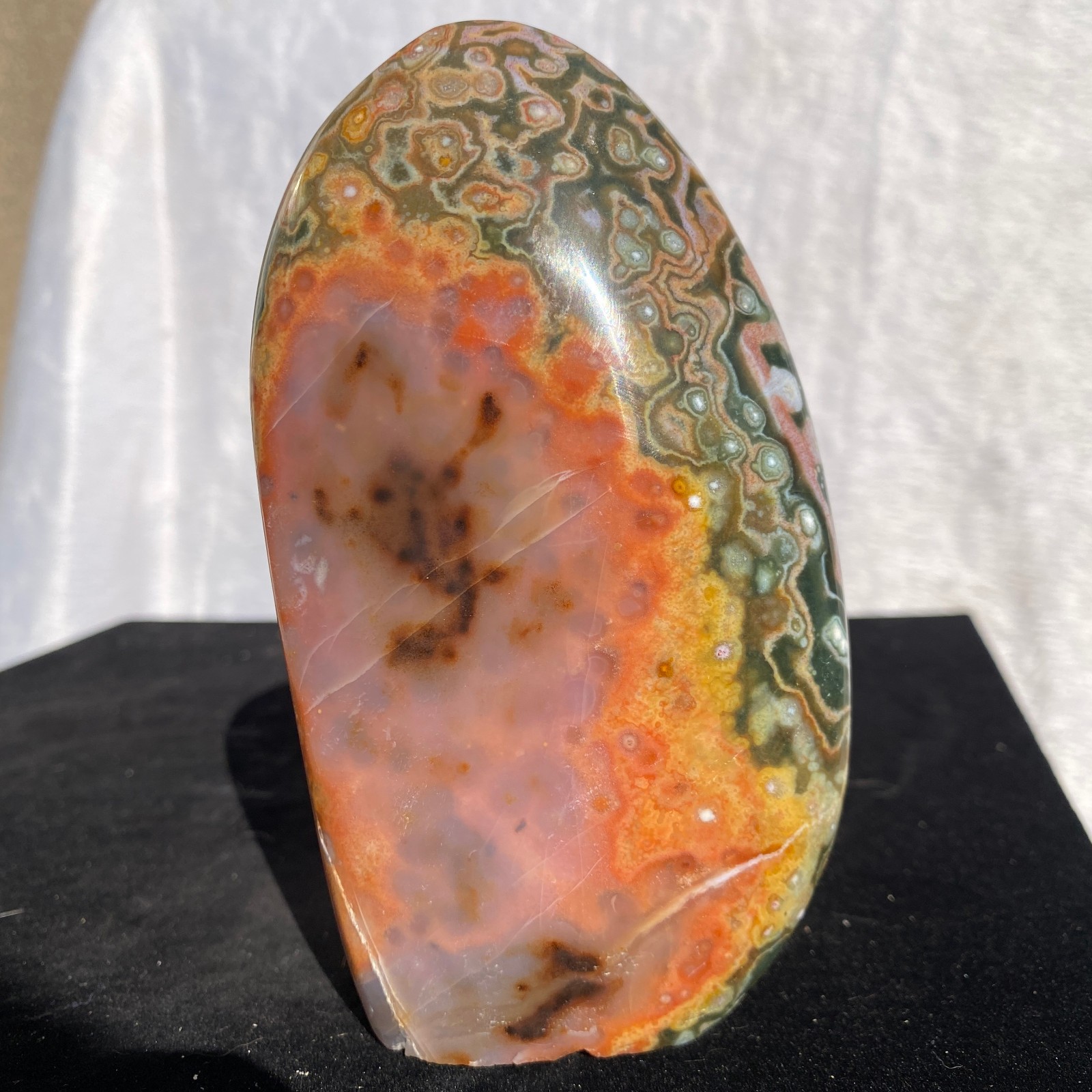 540g Natural polychrome Ocean Jasper Specimen Quartz Crystal Reiki Healing