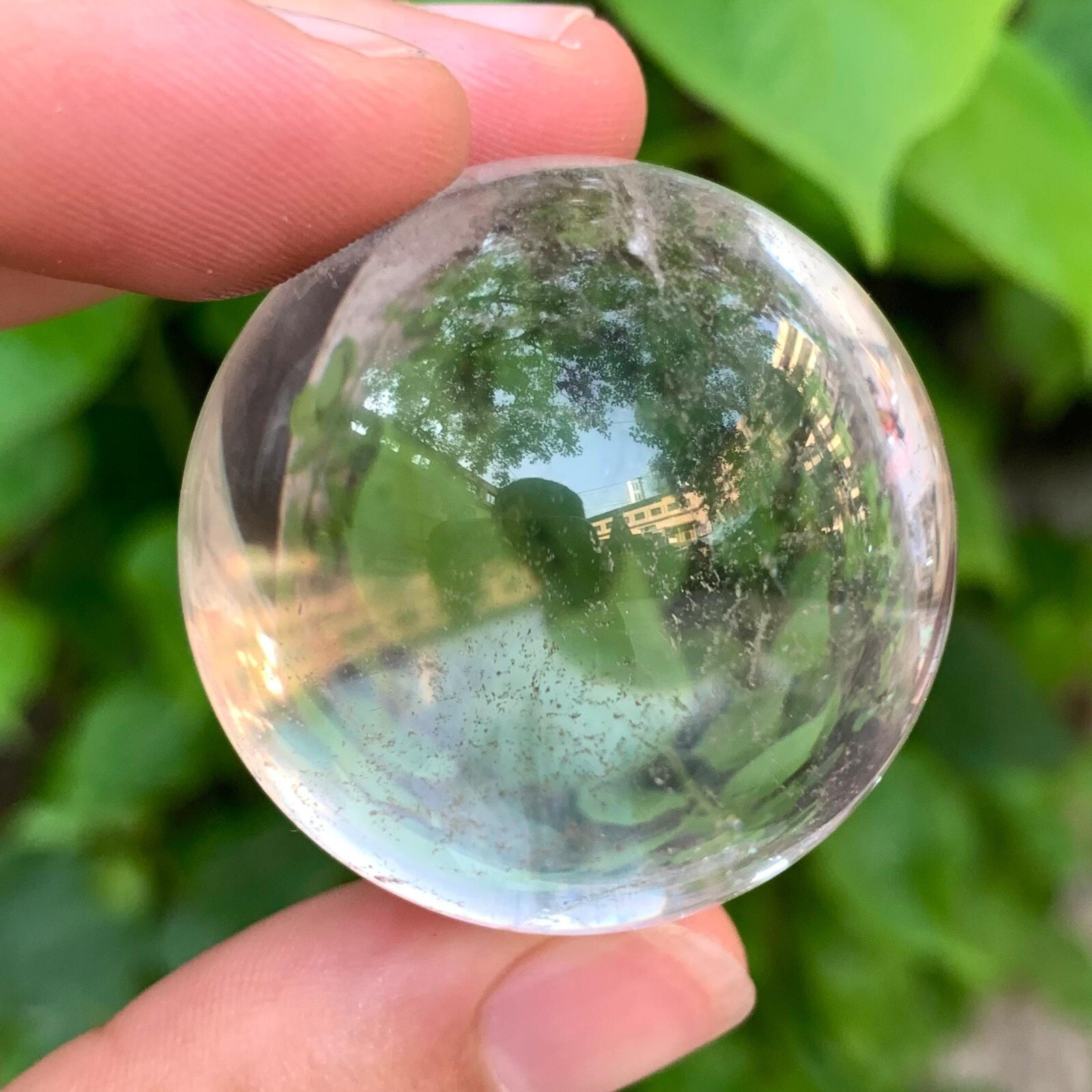 80g Beautiful Clear Quartz Sphere, Clear Quartz Ball, Quartz Sphere