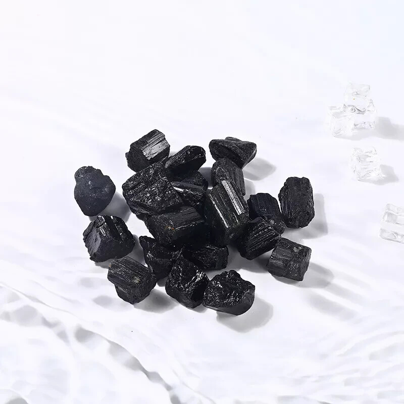 Rough Raw Black Tourmaline Nuggets Healing Mineral Rock Crystals Good for DIY