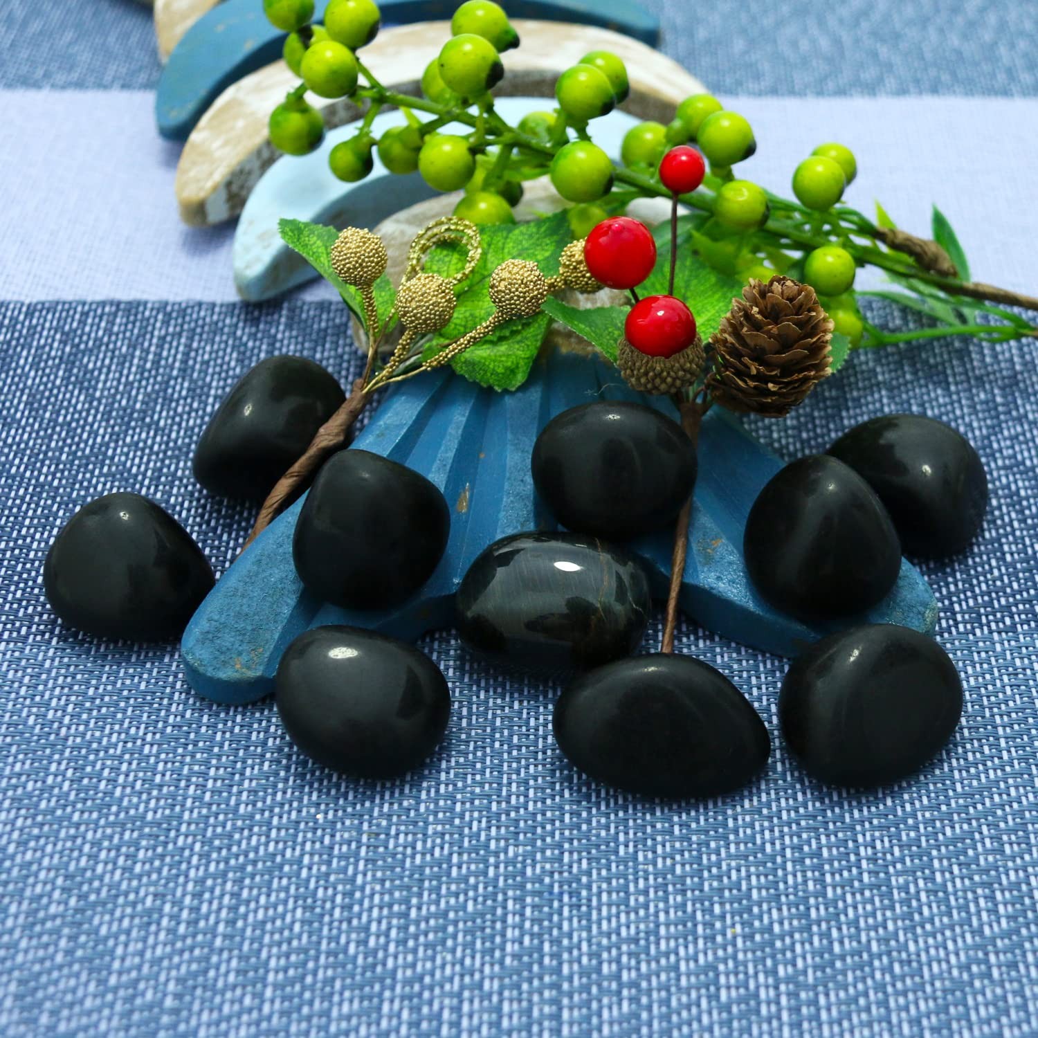 Natural Black Obsidian Crystal Stone for Decoration, Wicca, Witchcraft Supplies