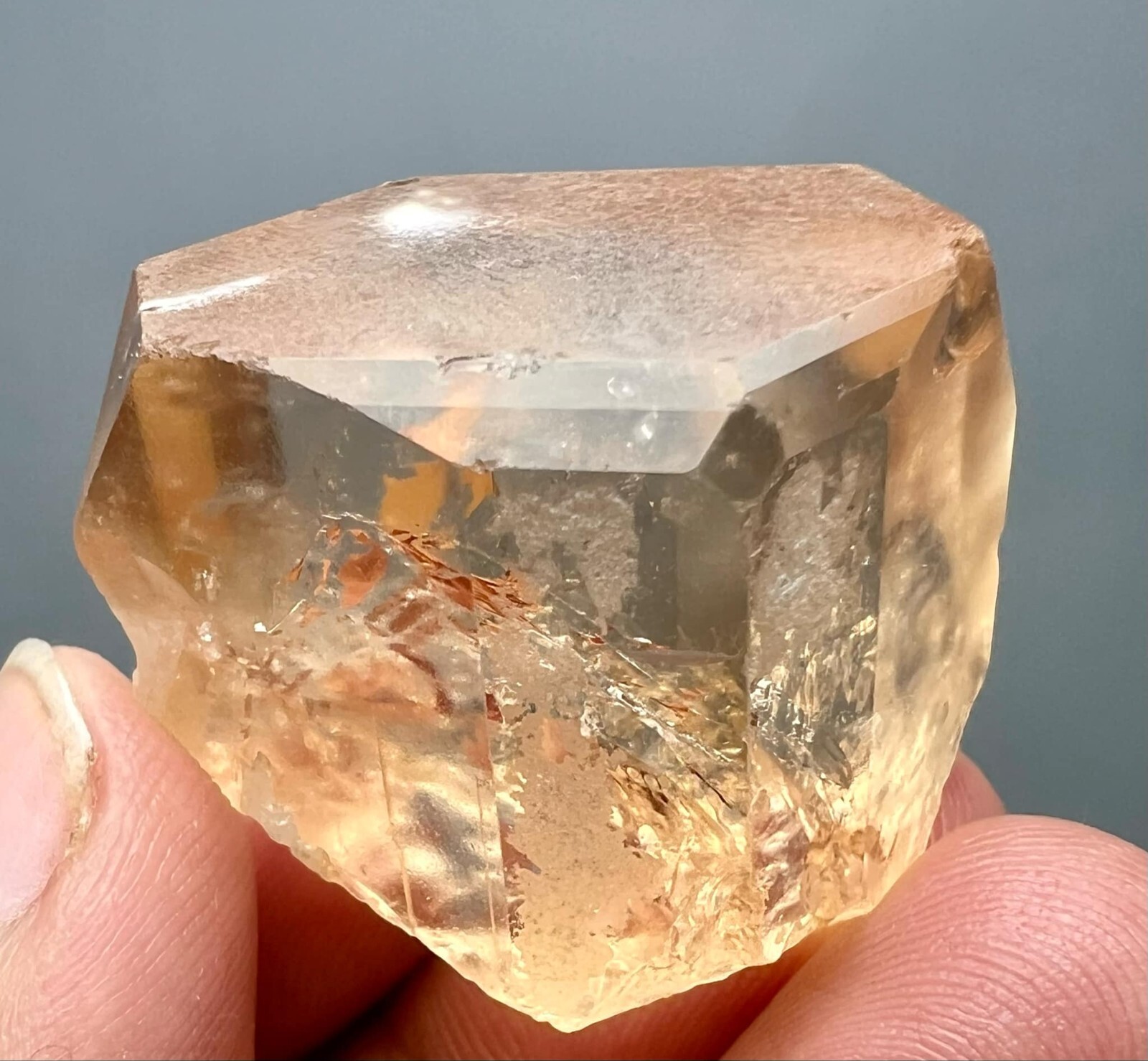 215 Carat Natural !!! Eye Clean Top Honey Color Topaz Huge Crystal @PAK