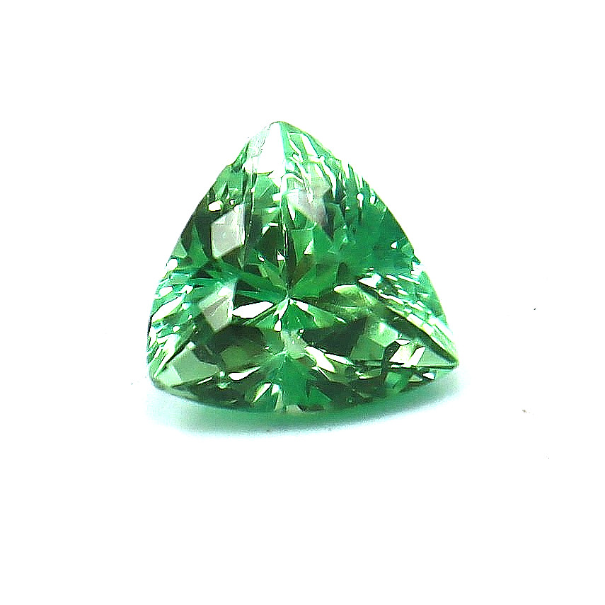 9 Ct AAA Natural Flawless Ceylon Green Sapphire Loose Gemstone Trillion Cut