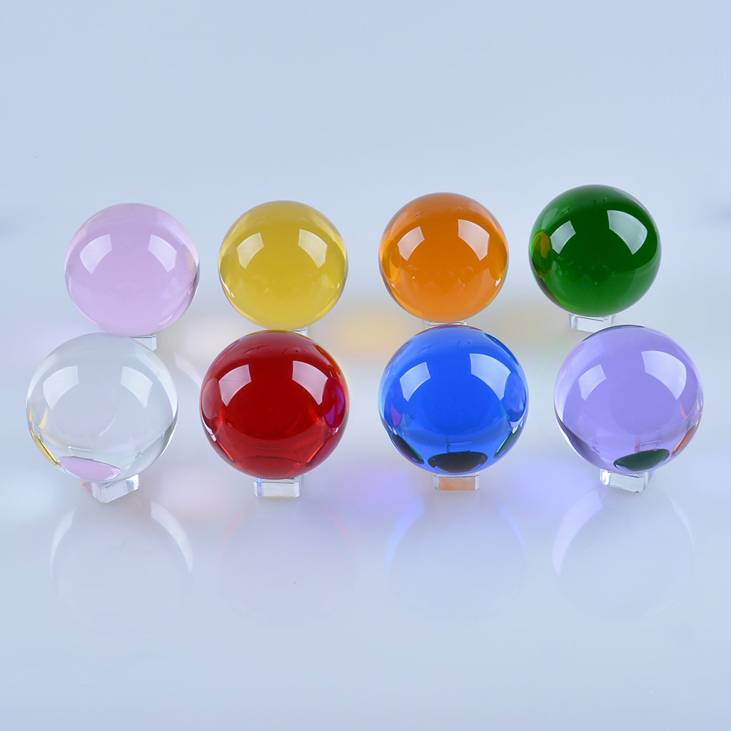 LONGWIN 50mm Quartz Crystal Ball Sphere Healing Crystals Photo Props Free Stand