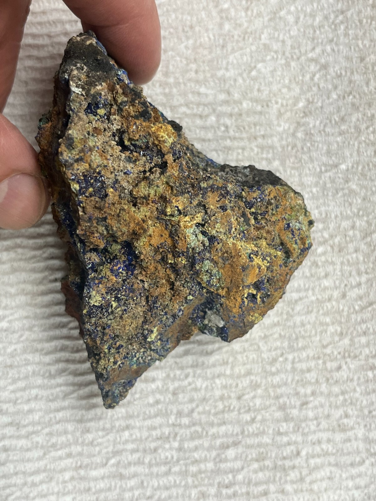 Azurite and malachite from Laurium, Greece