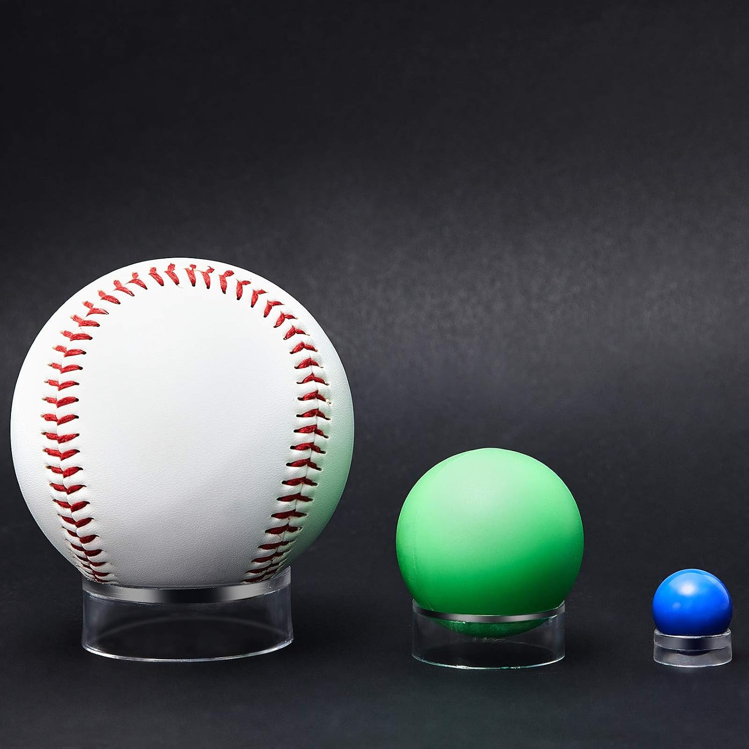 30 Pieces Crystal Sphere Stand Acrylic Sphere Holder Small Medium Large Round Ba