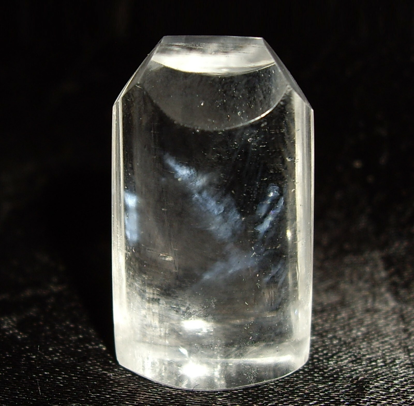 Feathery Blue Internal Light Refraction Phantoms In Super Clear Quartz 23.3cts