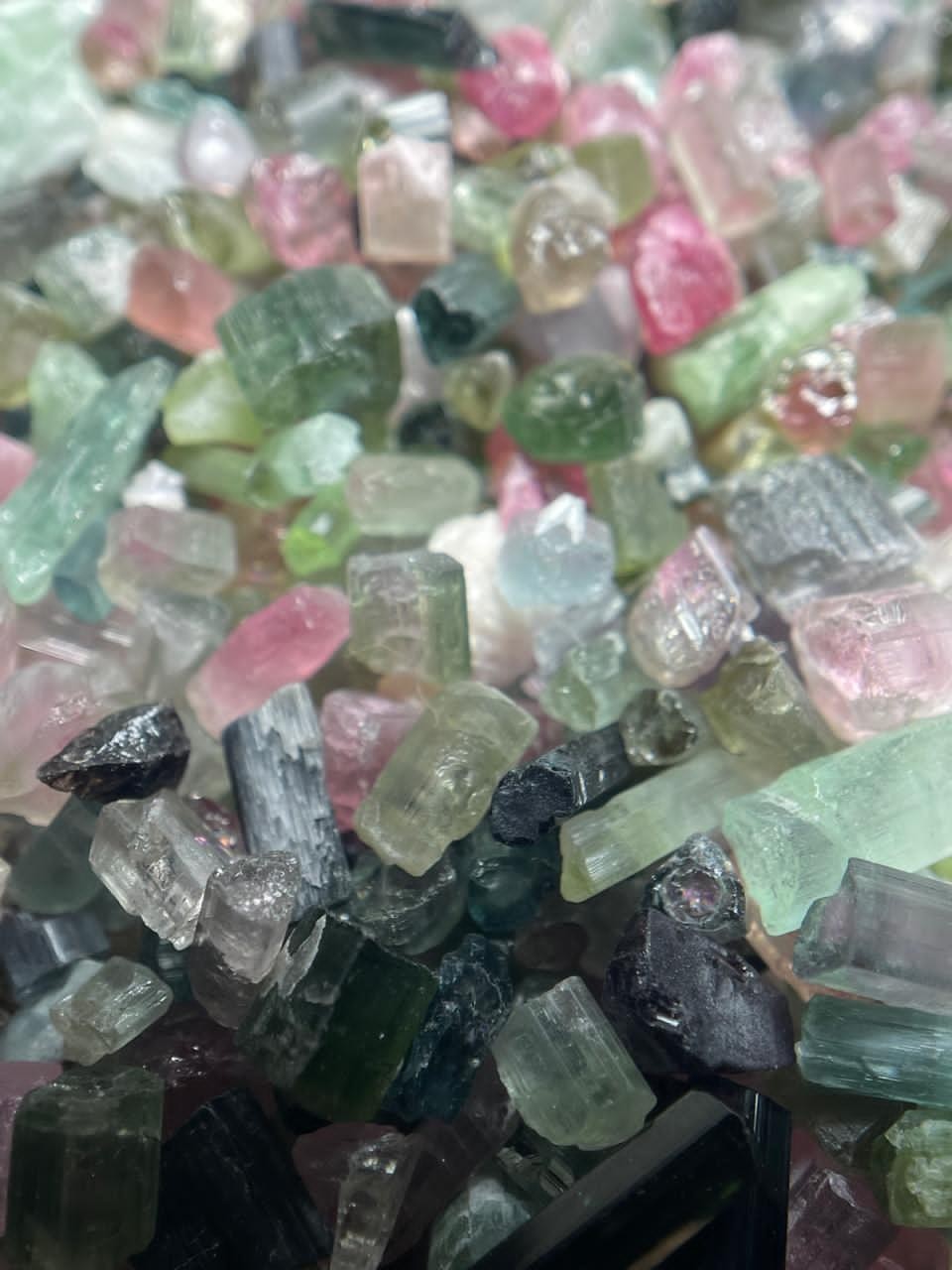 1430- Carats Natural multi colour Tourmaline Crystals Lot from Afghanistan