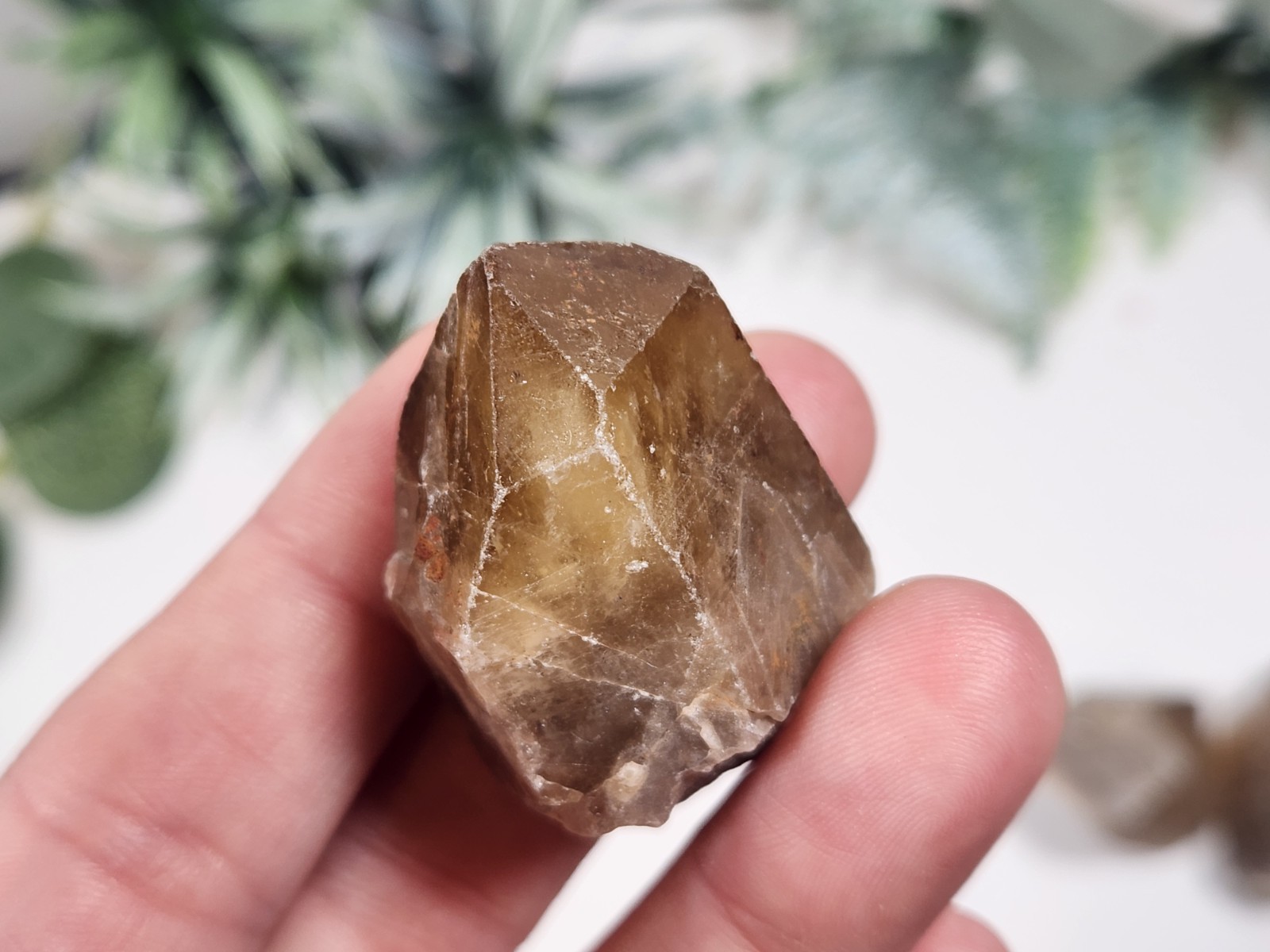 Lot Smoky Citrine / Citrine Llwena CONGO raw natural crystal point 100g A2
