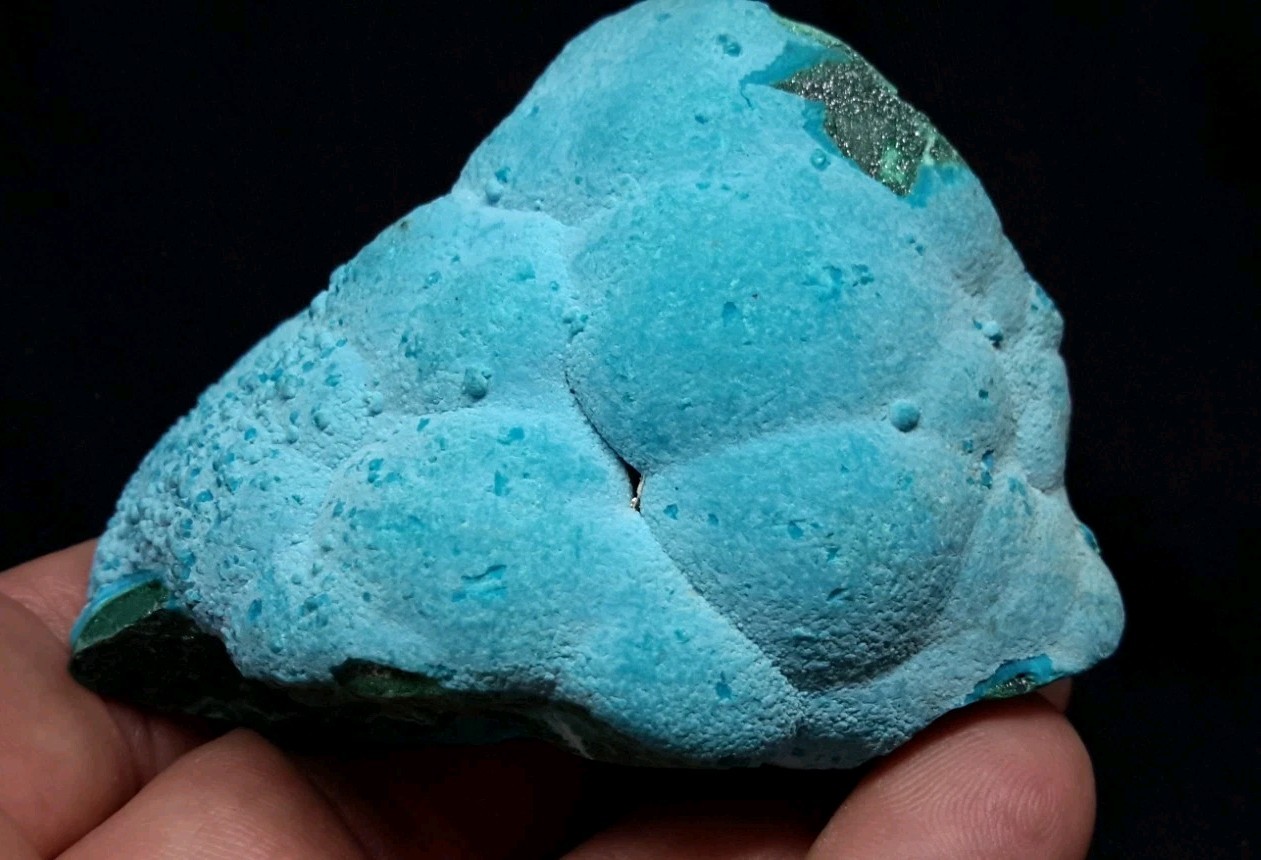 3″ CHRYSOCOLLA on MALACHITE from the Democratic Republic of Congo