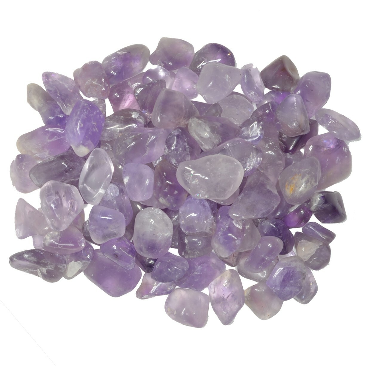 1 lb Amethyst Tumbled Stones – Grade 2 – XSmall – 0.5″ to .75″ Avg.