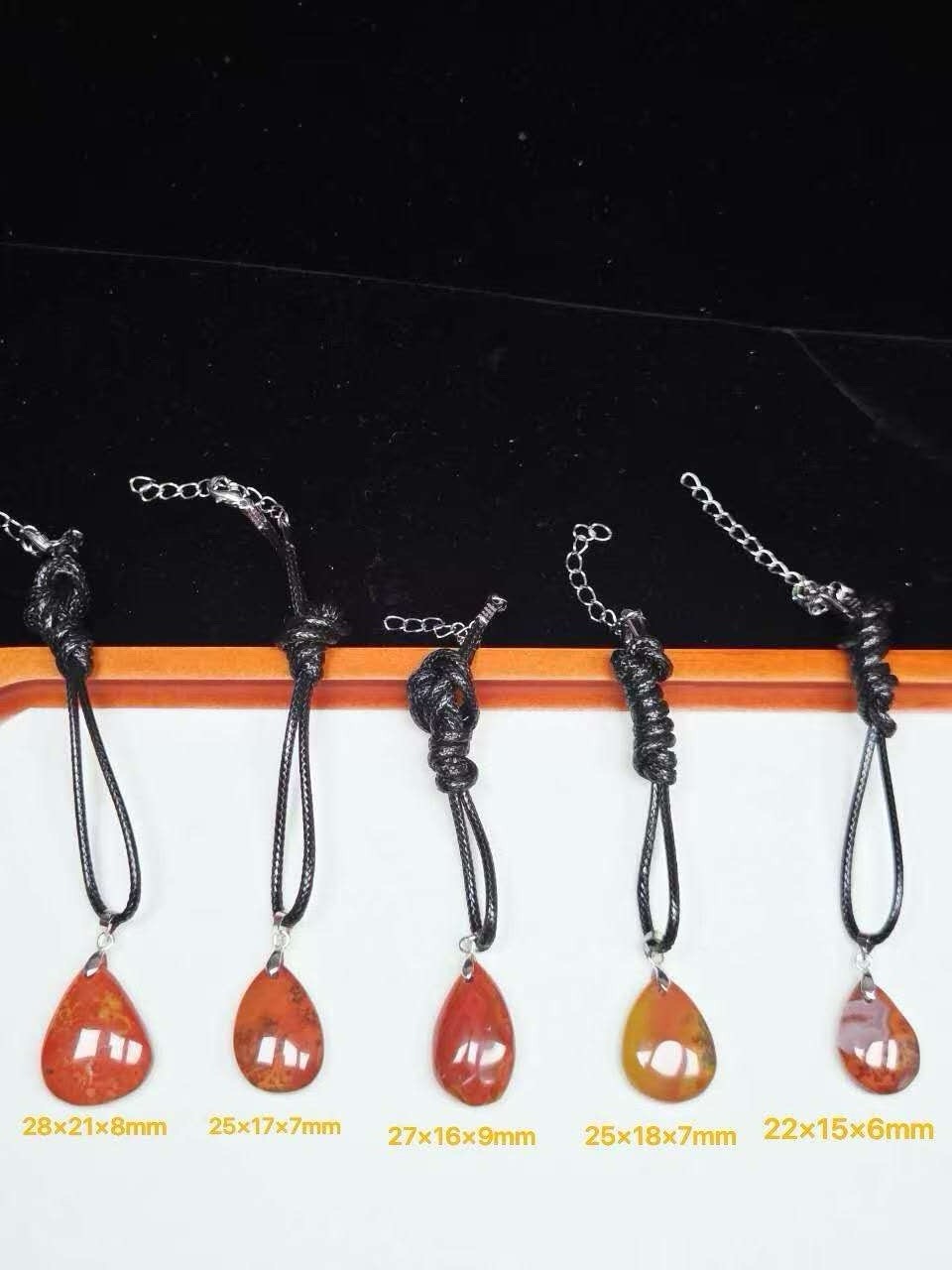 Vibrant Red Agate Teardrop Charm Set | Natural Healing Crystal Jewelry DIY