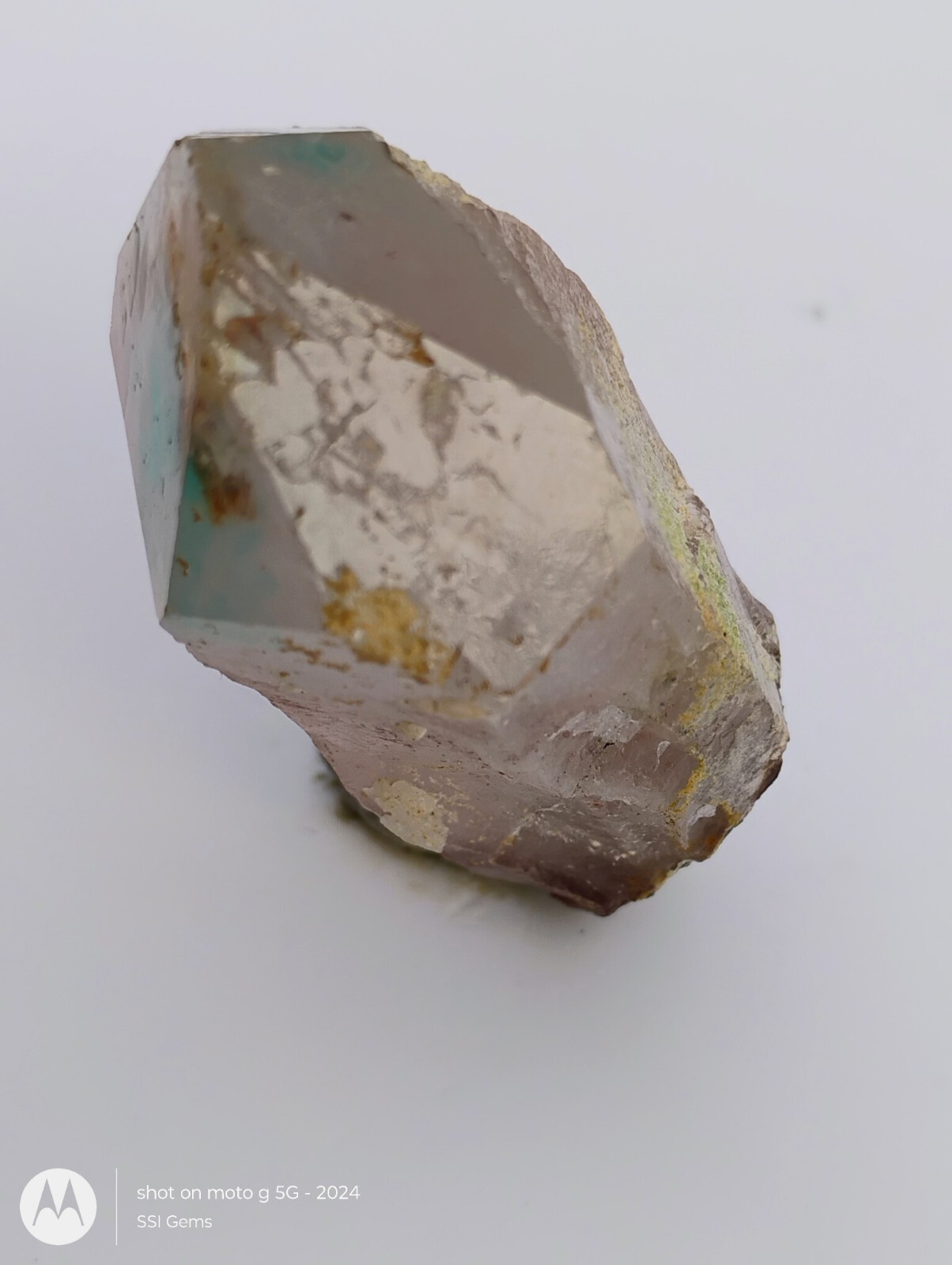 Ajoite Included Quartz Crystal