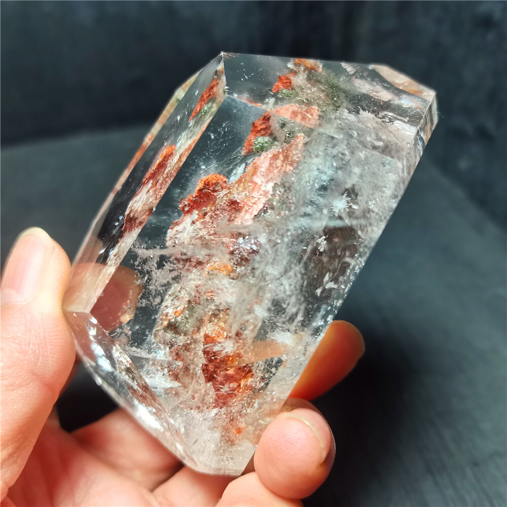 Rare Natural Garden Phantom Quartz Scenic Quartz Energy Crystal Healing CY48