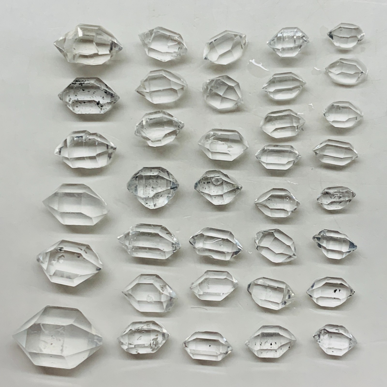 36PC small rare Herkimer diamond, quartz crystal, gemstone gift 20ct 5-11MM