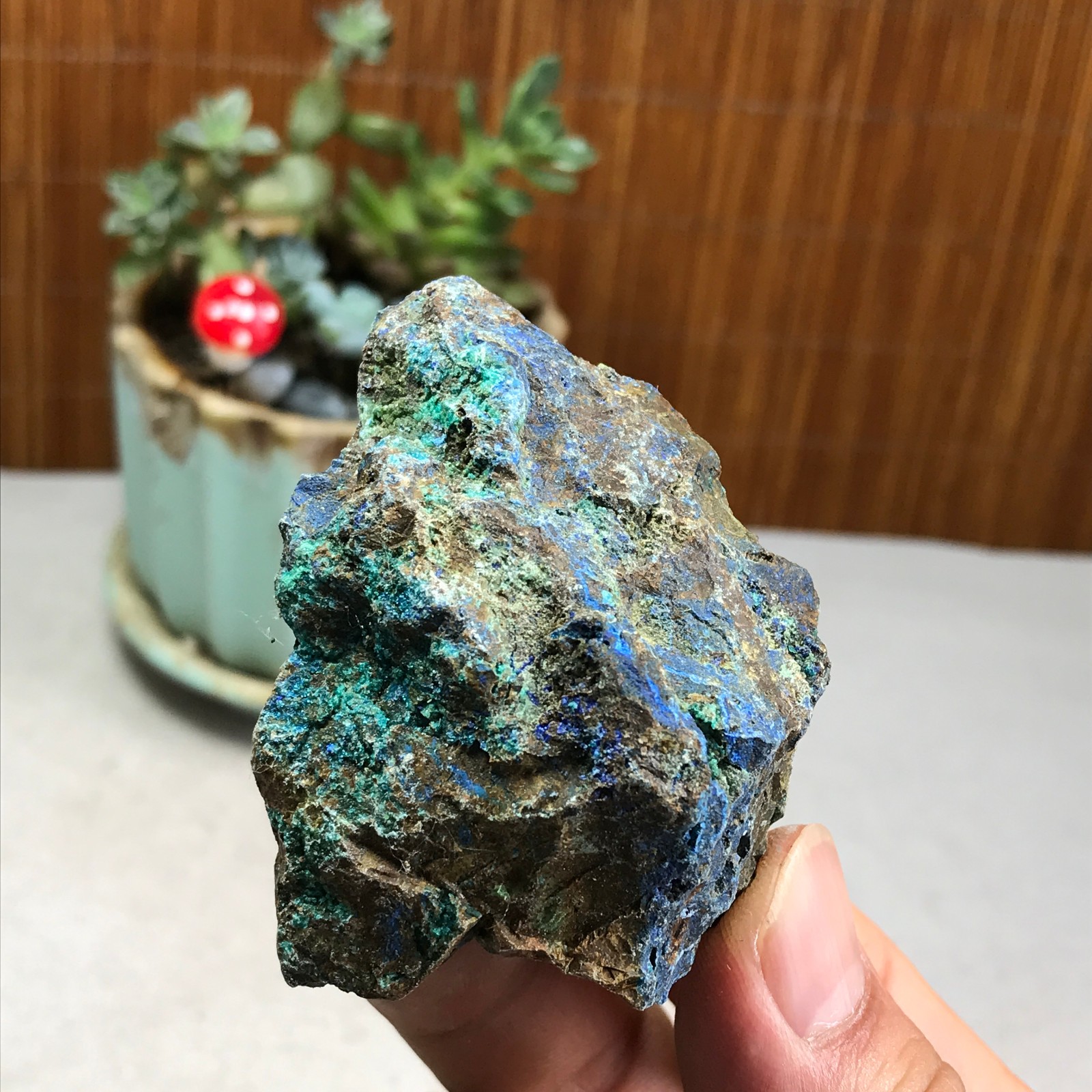 78g Natural Azurite/Malachite gemstone Rough original Crystal Specimen A5964