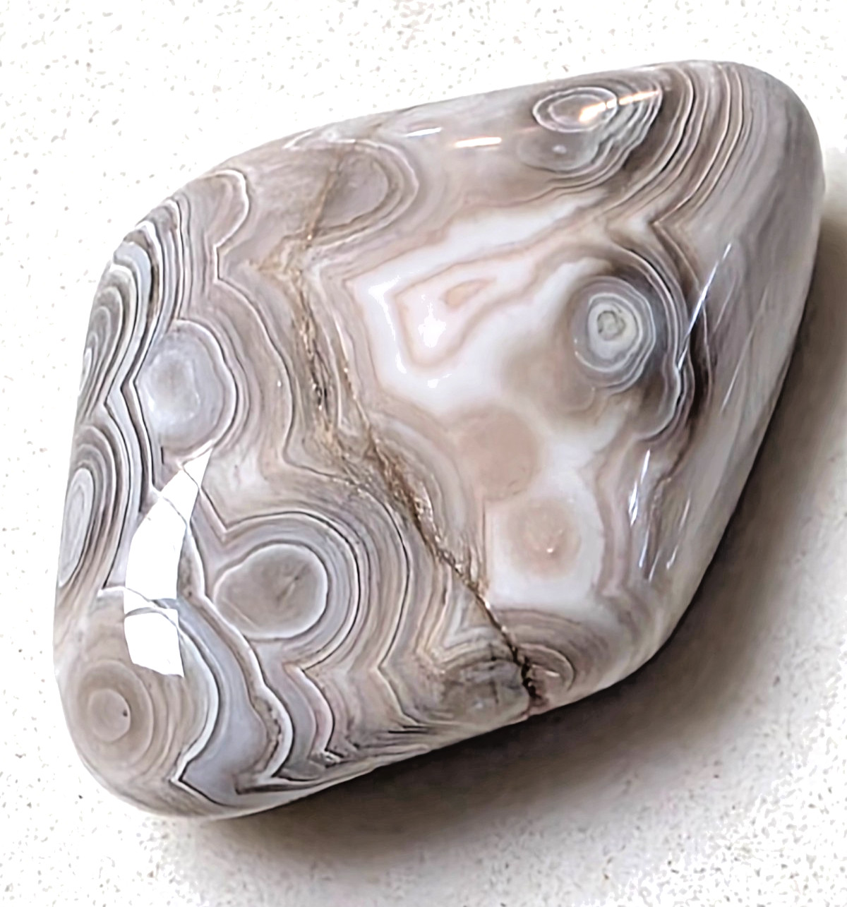 POLISHED BEAUTIFUL BOTSWANA AGATE, NATURAL BANDED AGATE -Unique-