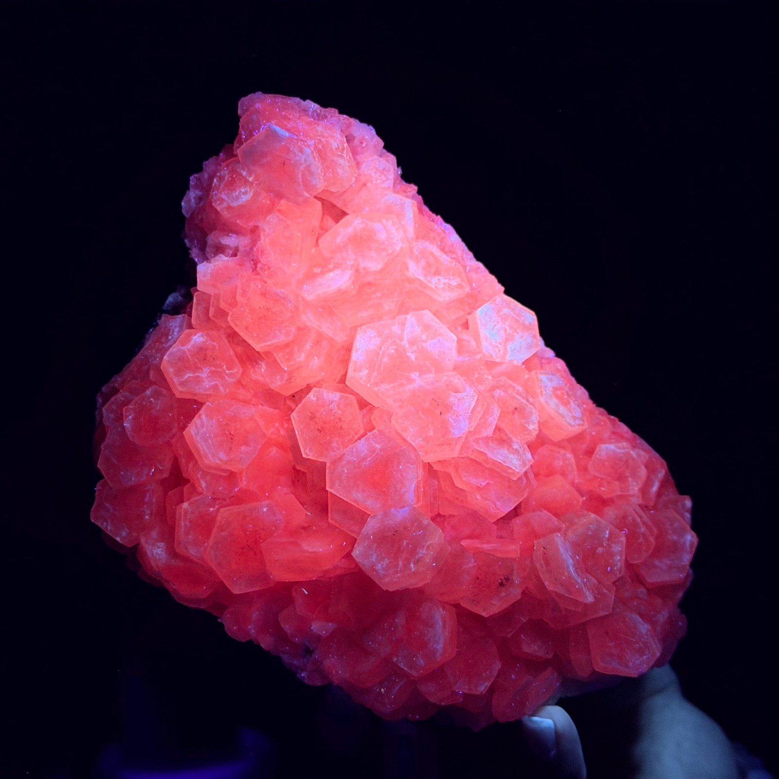 2.20LB Natural String of Copper Coins Calcite/Fluorescent Glow Under UV Light