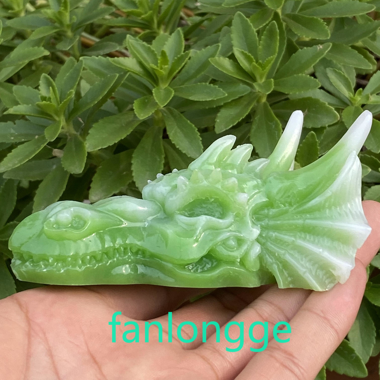 3.5″ Luminous Stone Pink Dragon skull Carved Quartz Crystal Gift Healing 1pc
