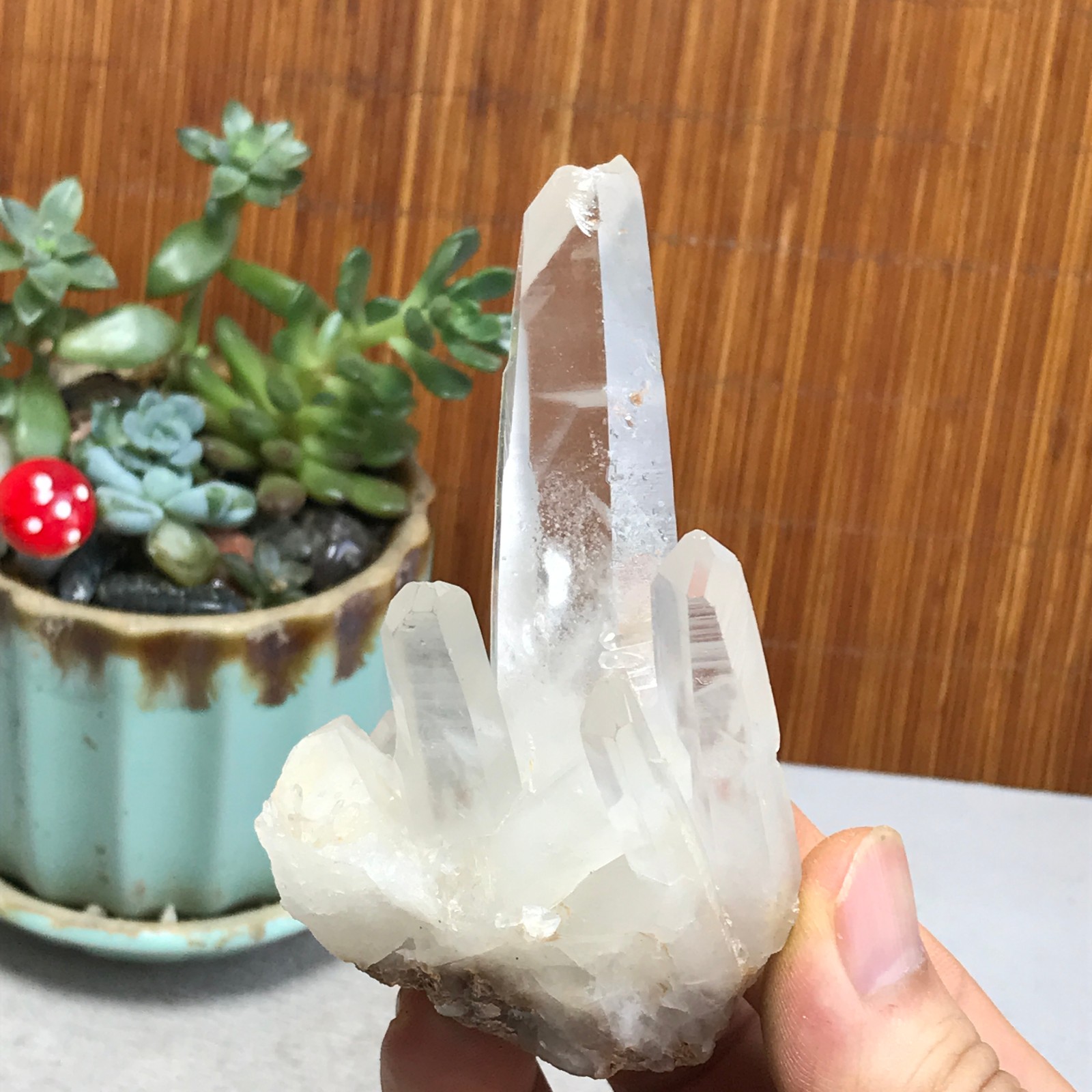 93-53-40mm Natural crystal clusters pretty Quartz Mineral Specimen 108g A6981