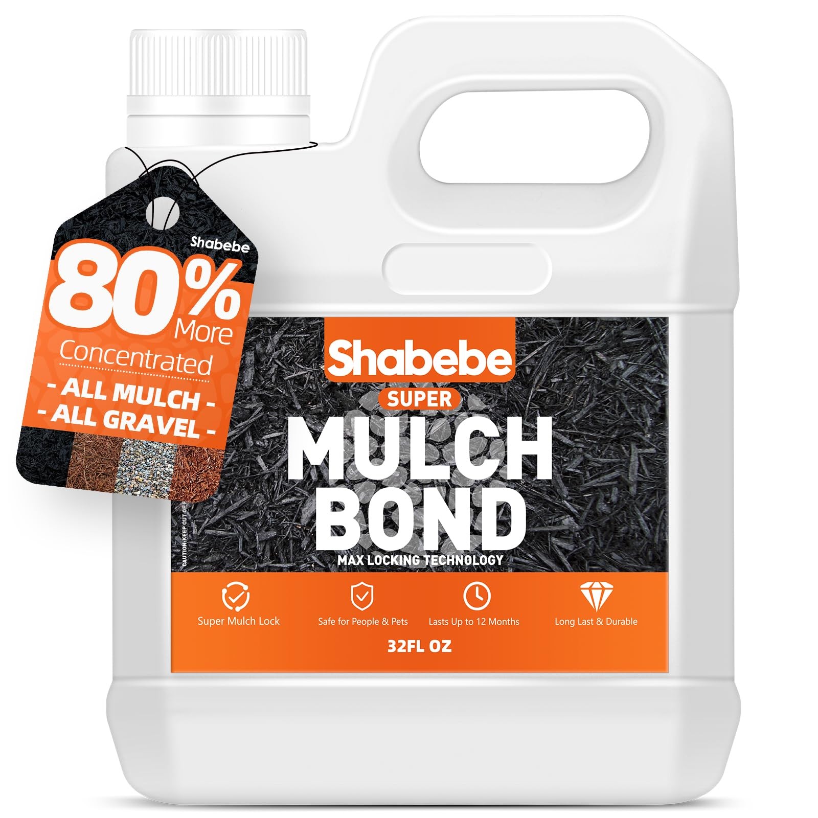 Mulch Bond, 32OZ Rock Glue for Landscaping Heavy Duty Gravel Binder & Stone Adhe