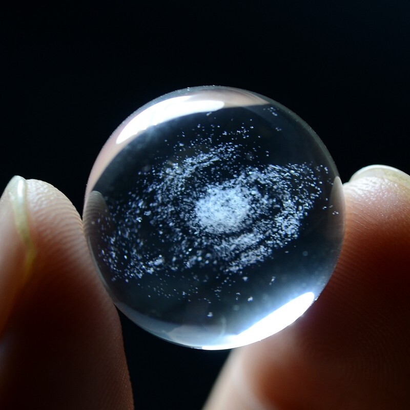 20mm New Find Rare NATURAL PRETTY universe phantom QUARTZ CRYSTAL Sphere BALL