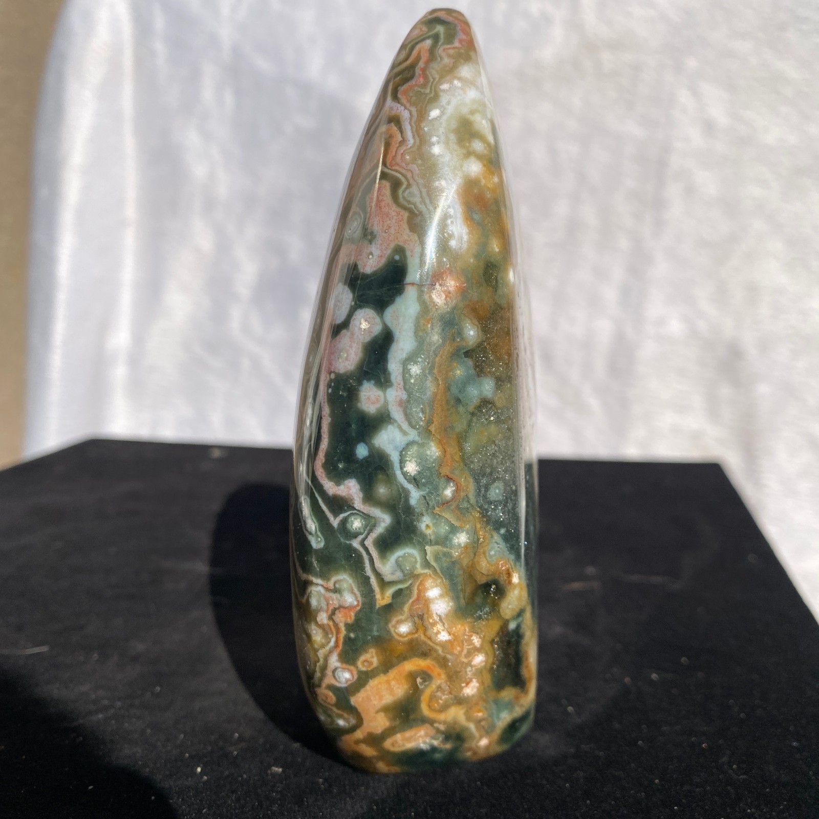 540g Natural polychrome Ocean Jasper Specimen Quartz Crystal Reiki Healing