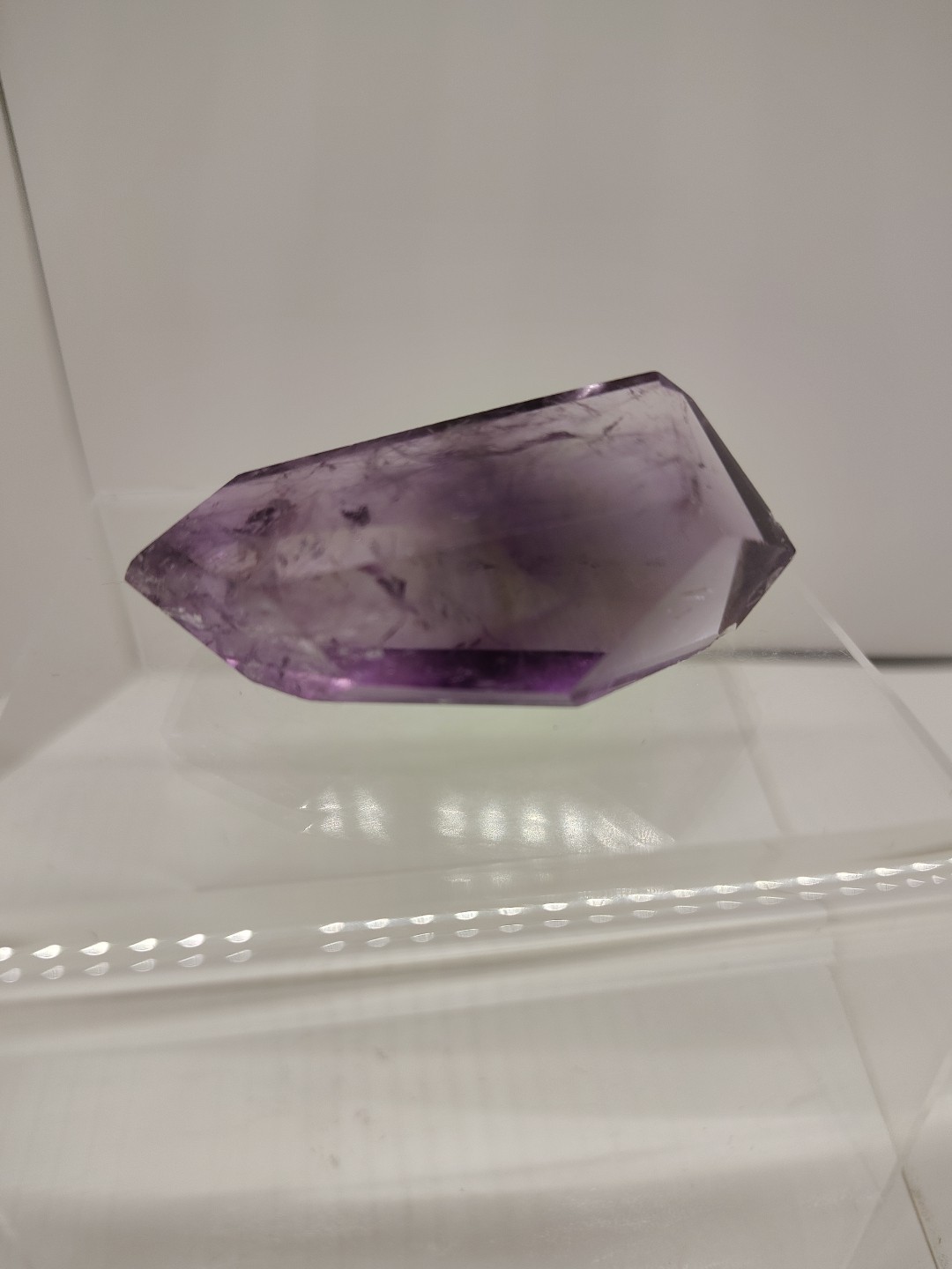 Beautiful Translucent Purple Fluorite Crystal Point From Brazil