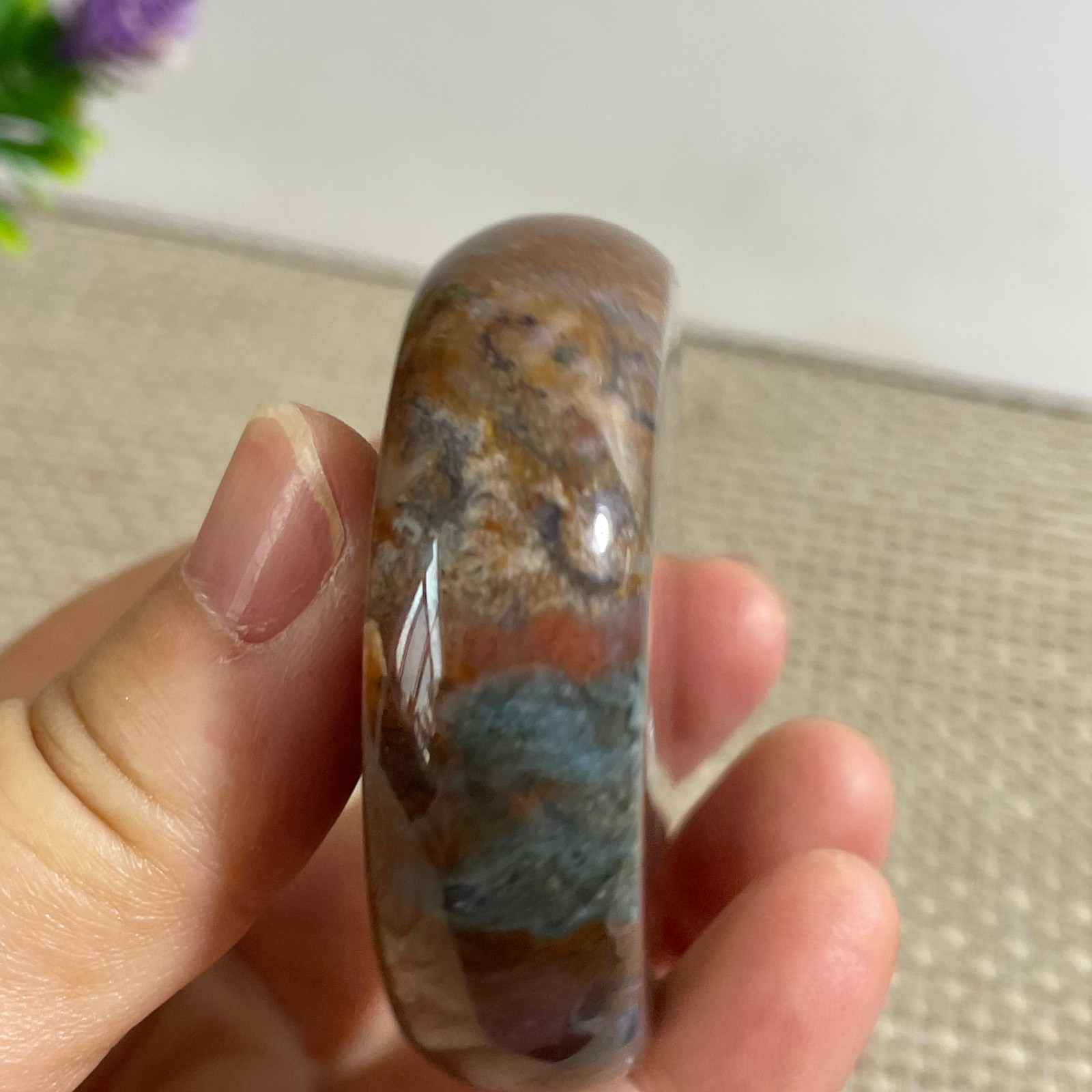 85g BEAUTIFUL NATURAL OCEAN JASPER STONE MINERAL MADAGASCAR