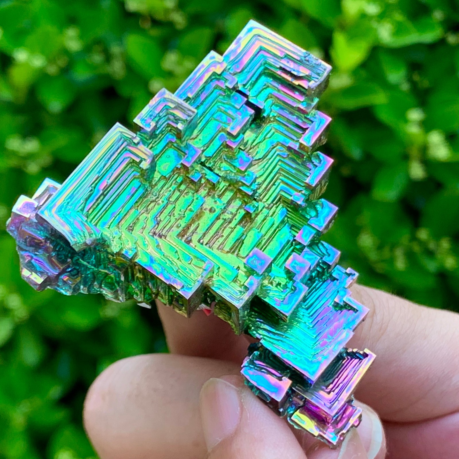 82G ram Bismuth rainbow crystal elementBi gemstone Mineral specimen healing