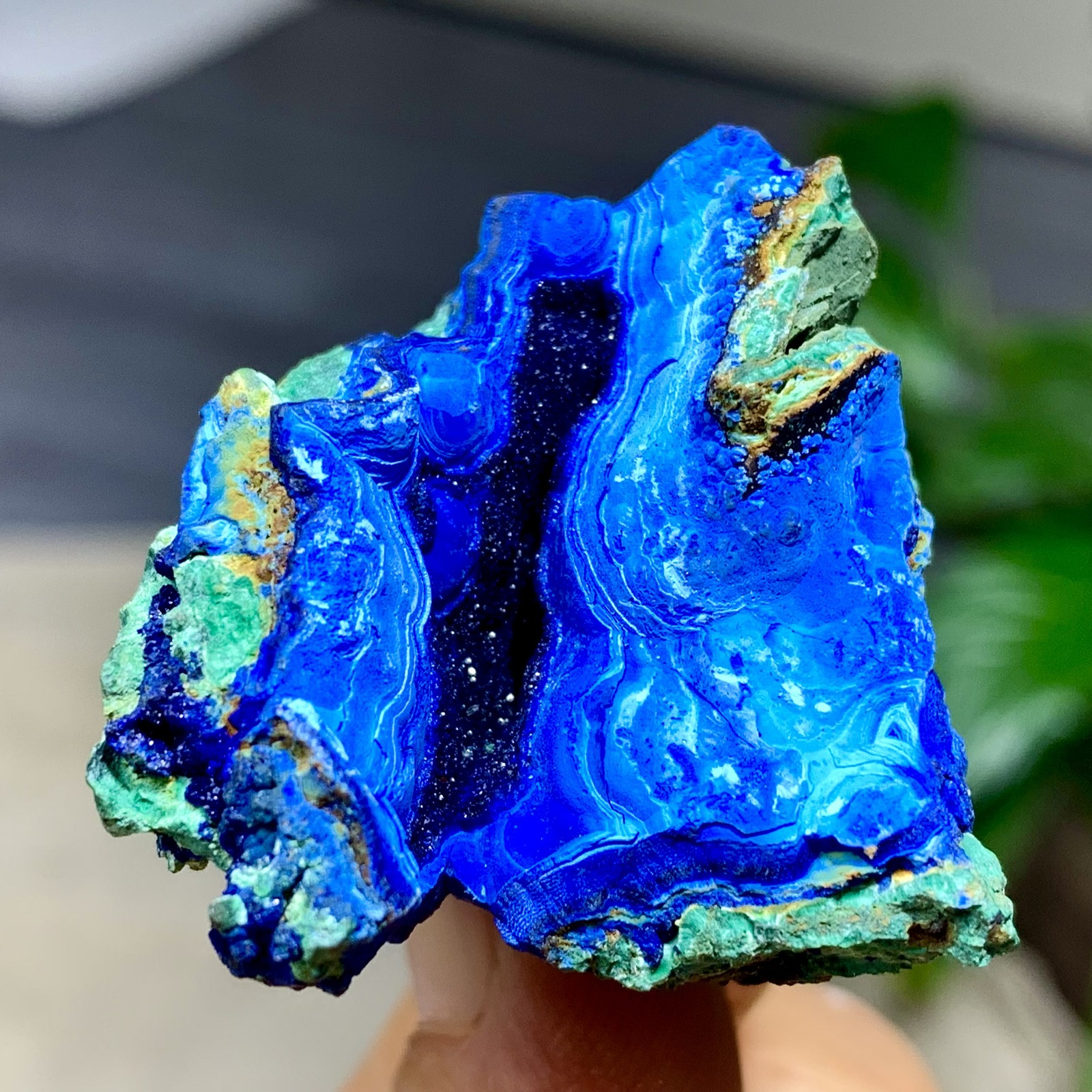 30G Best Natural Azurite/Malachite raw Crystal Mineral Specimen
