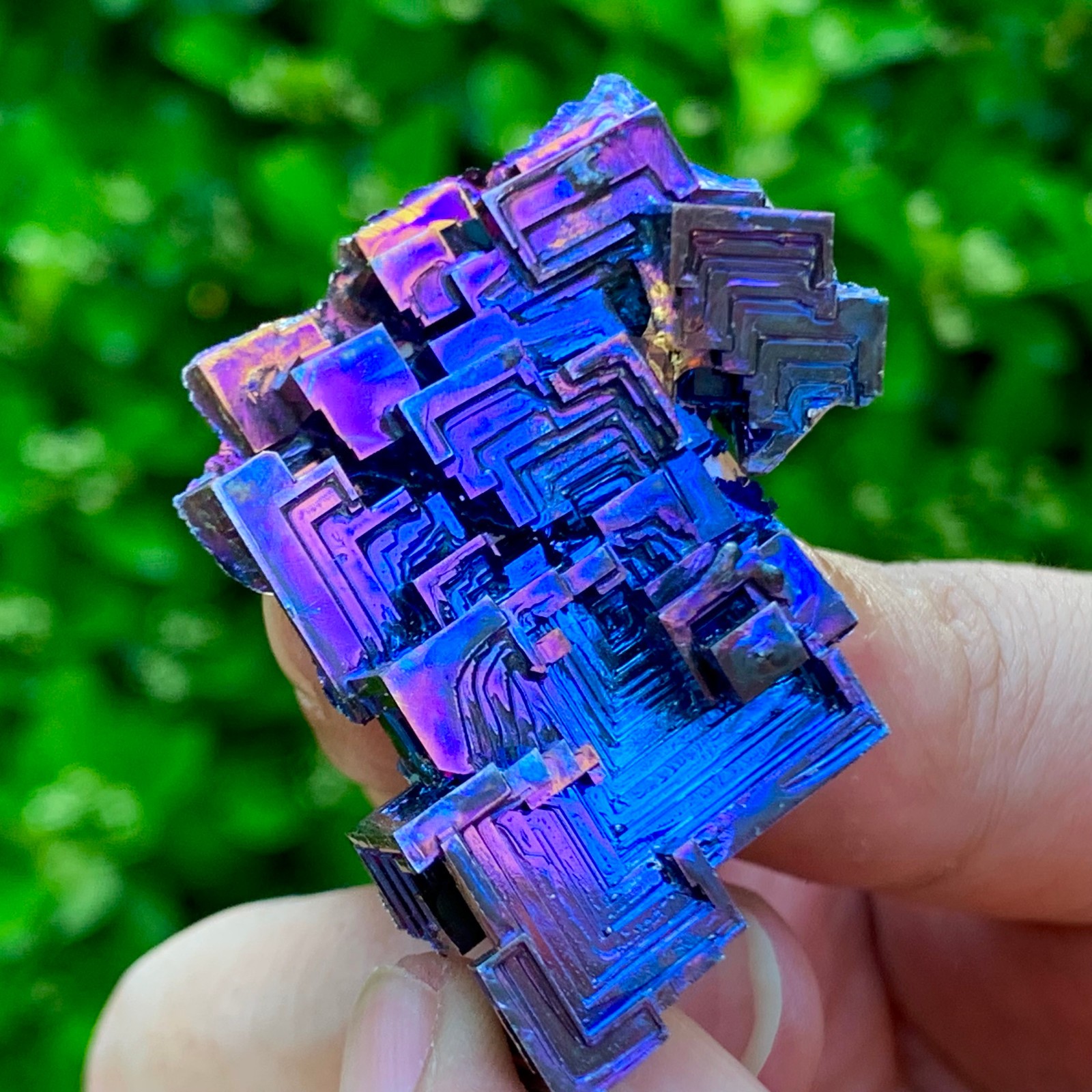 36G ram Bismuth rainbow crystal elementBi gemstone Mineral specimen healing