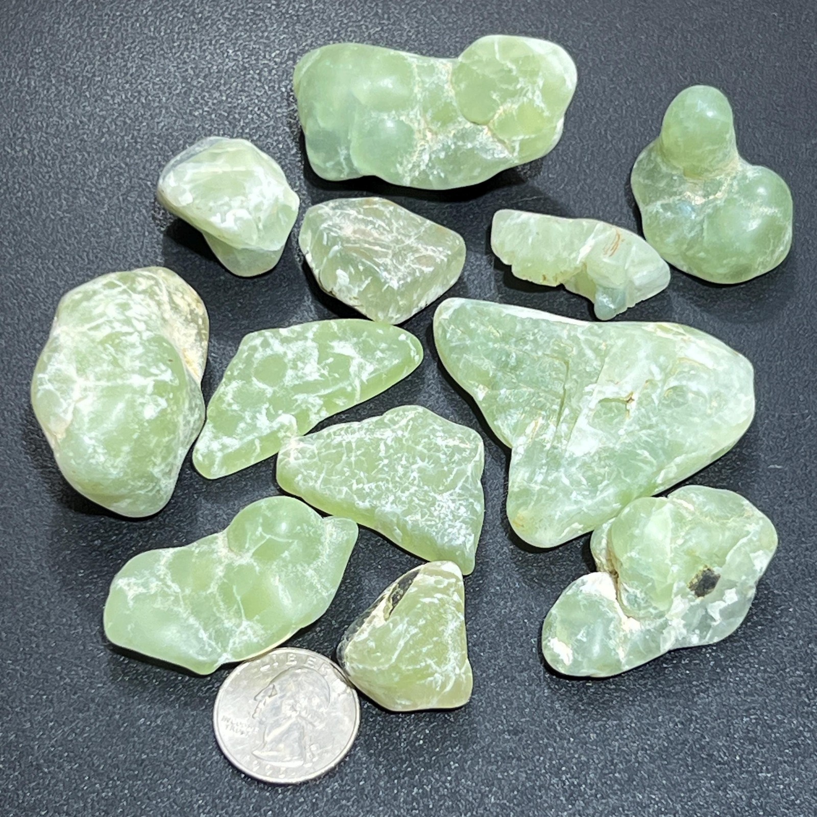Prehnite Crystal Rough Raw Stones (By The Piece or Pound) Wholesale Gemstone