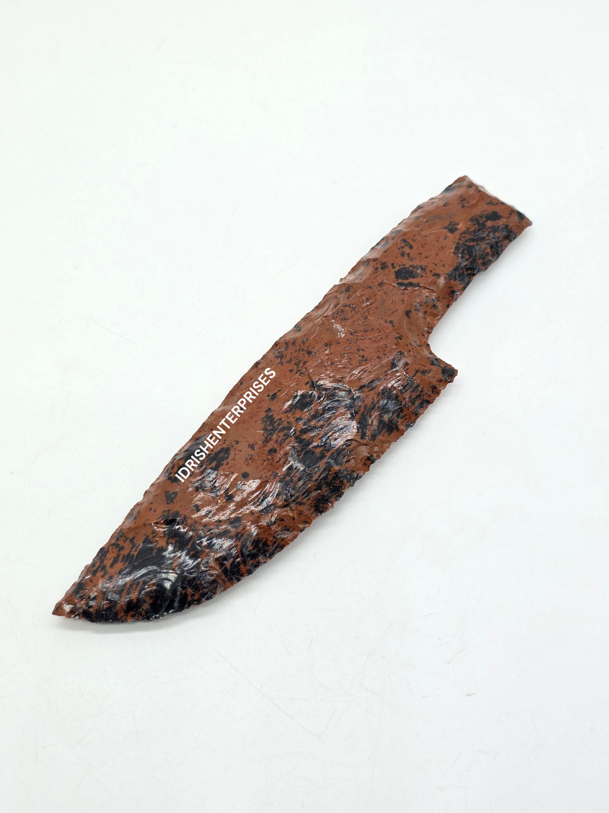 Natural Mahogany Obsidian Knife 6″ Handcrafted Stone Blade Collectible Decor.