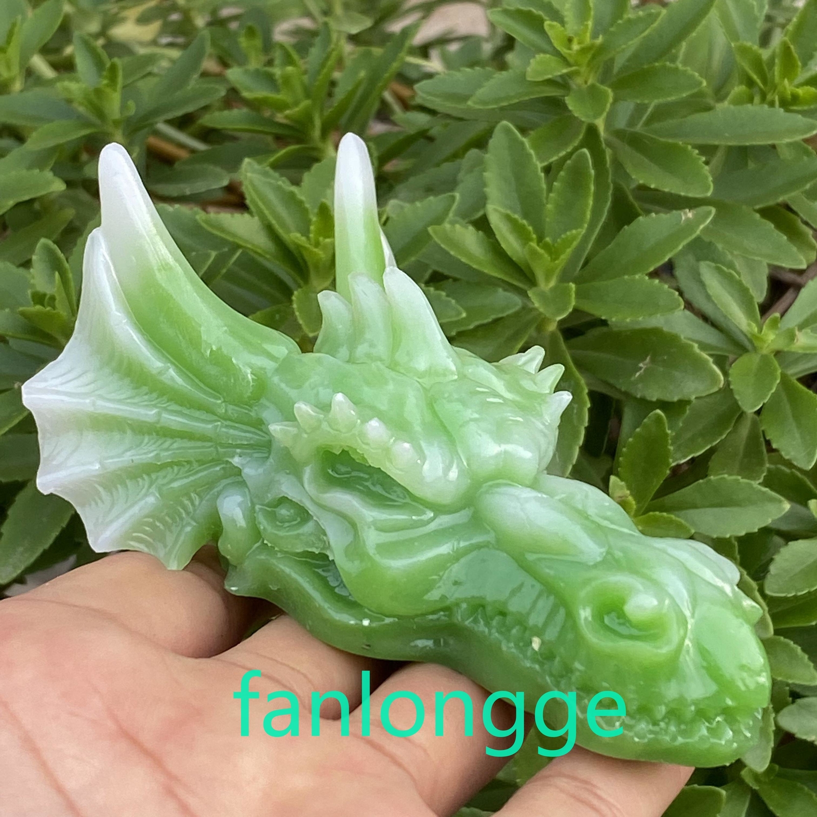 3.5″ Luminous Stone Pink Dragon skull Carved Quartz Crystal Gift Healing 1pc