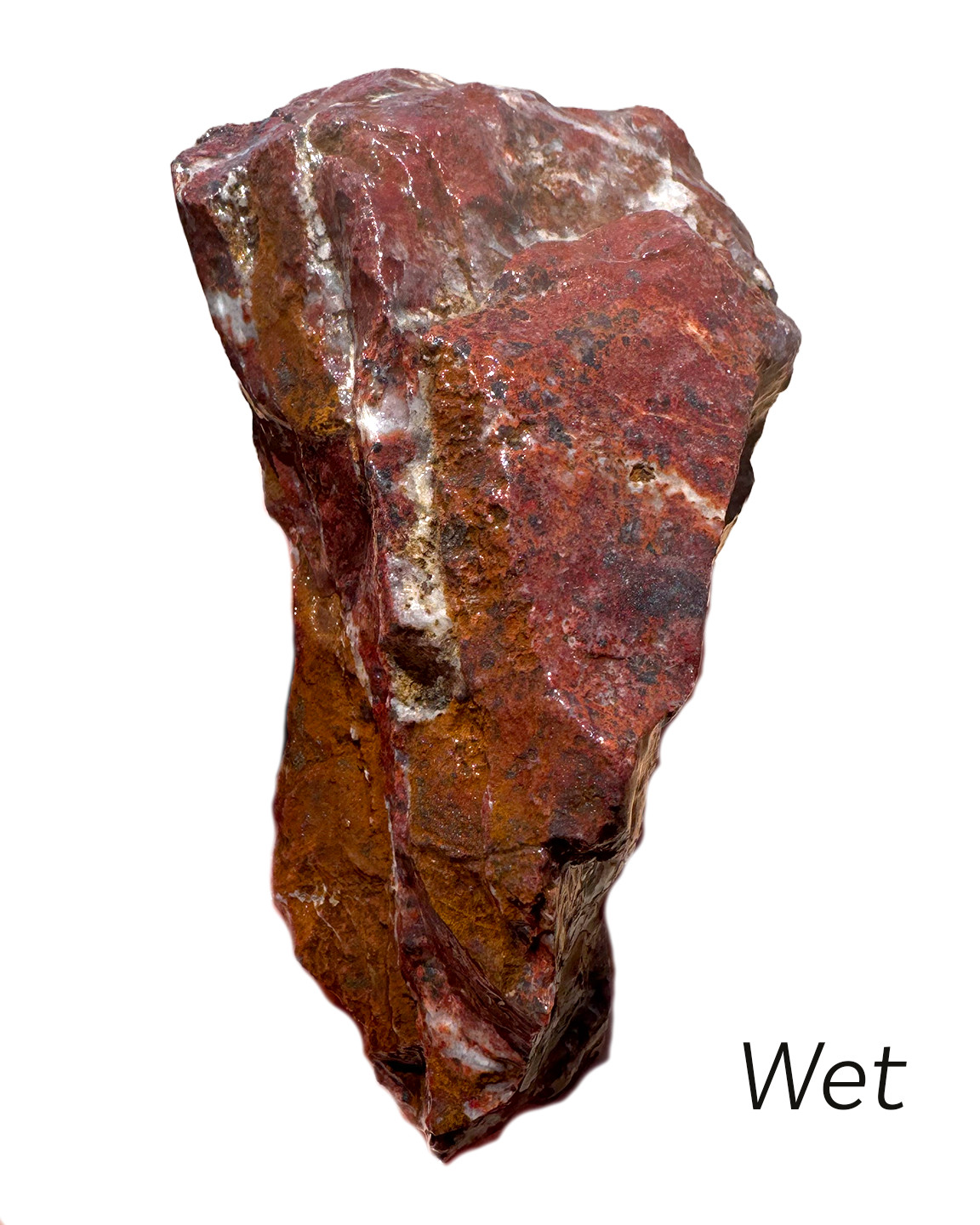 12 oz Rough Red Jasper with Hematite & Quartz Vivid Color from Arizona