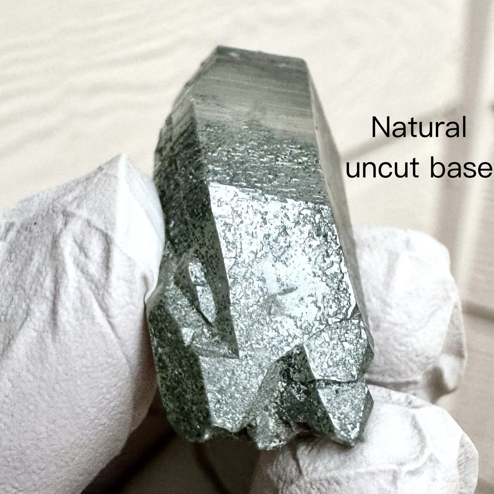 “Green Forest Canyon”Hashupi Himalaya Floater Silver-sand Phantom Quartz Crystal