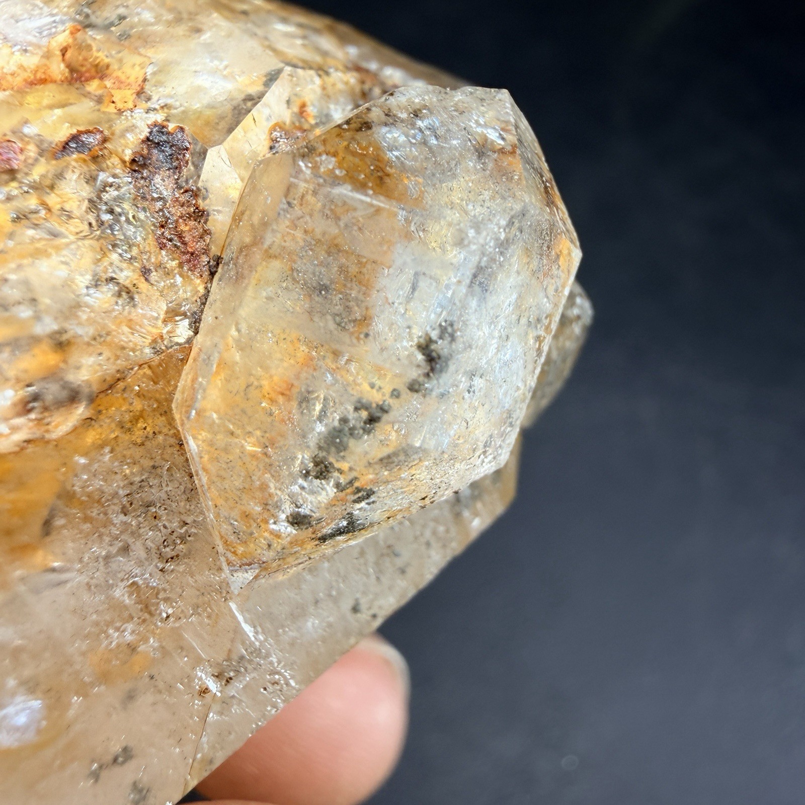 Large Herkimer Diamond Quartz Crystal Point / New York *VIDEO*
