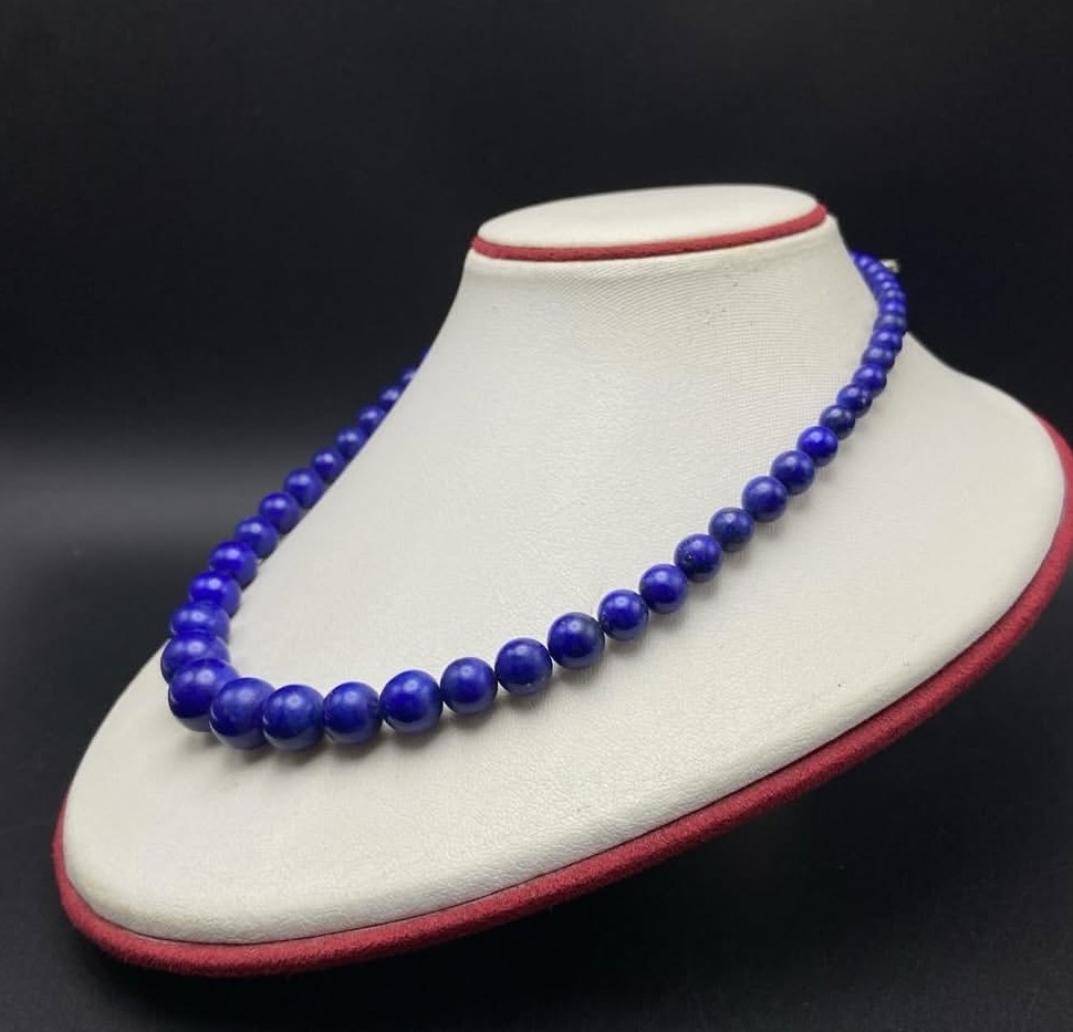 Lapis Lazuli Necklace Handcrafted Top Quality Deep Blue Gemstone Jewelry