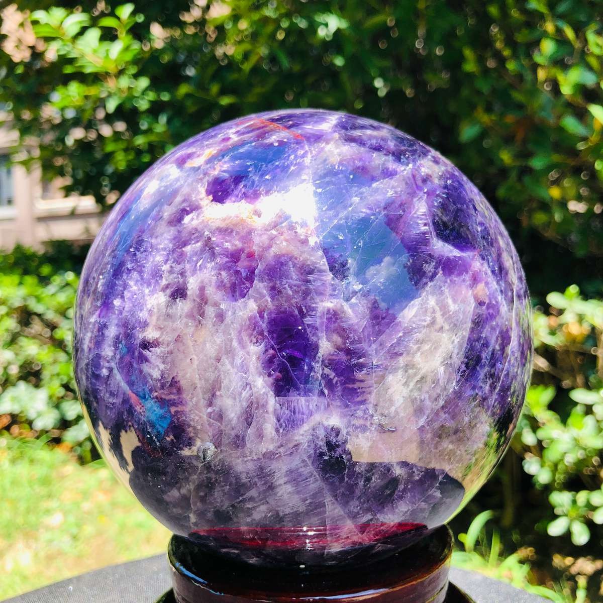 7.96LB Natural dream amethyst sphere quartz polished ball healing decor gift