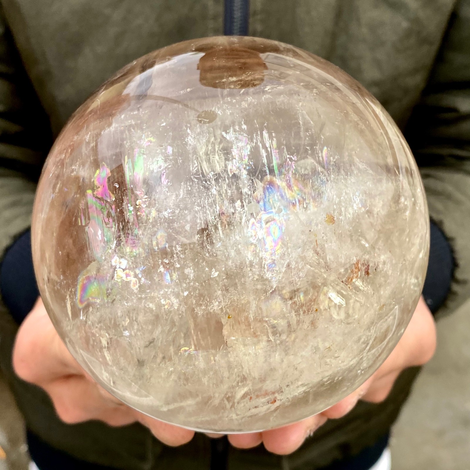 3.15LB Natural clear quartz sphere quartz crystal ball reiki Energy healing