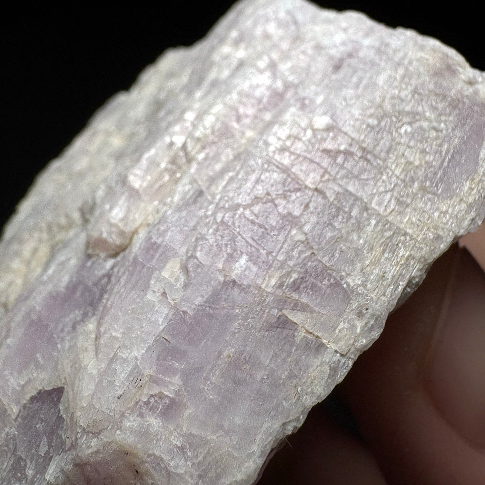 Natural Kunzite Crystal Specimen Pink Spodumene Raw Mineral Healing Stone