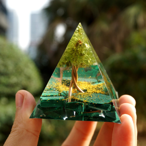 USA Amethyst Crystal Sphere Orgonite Pyramid Obsidian Chakra Energy Orgone Stone
