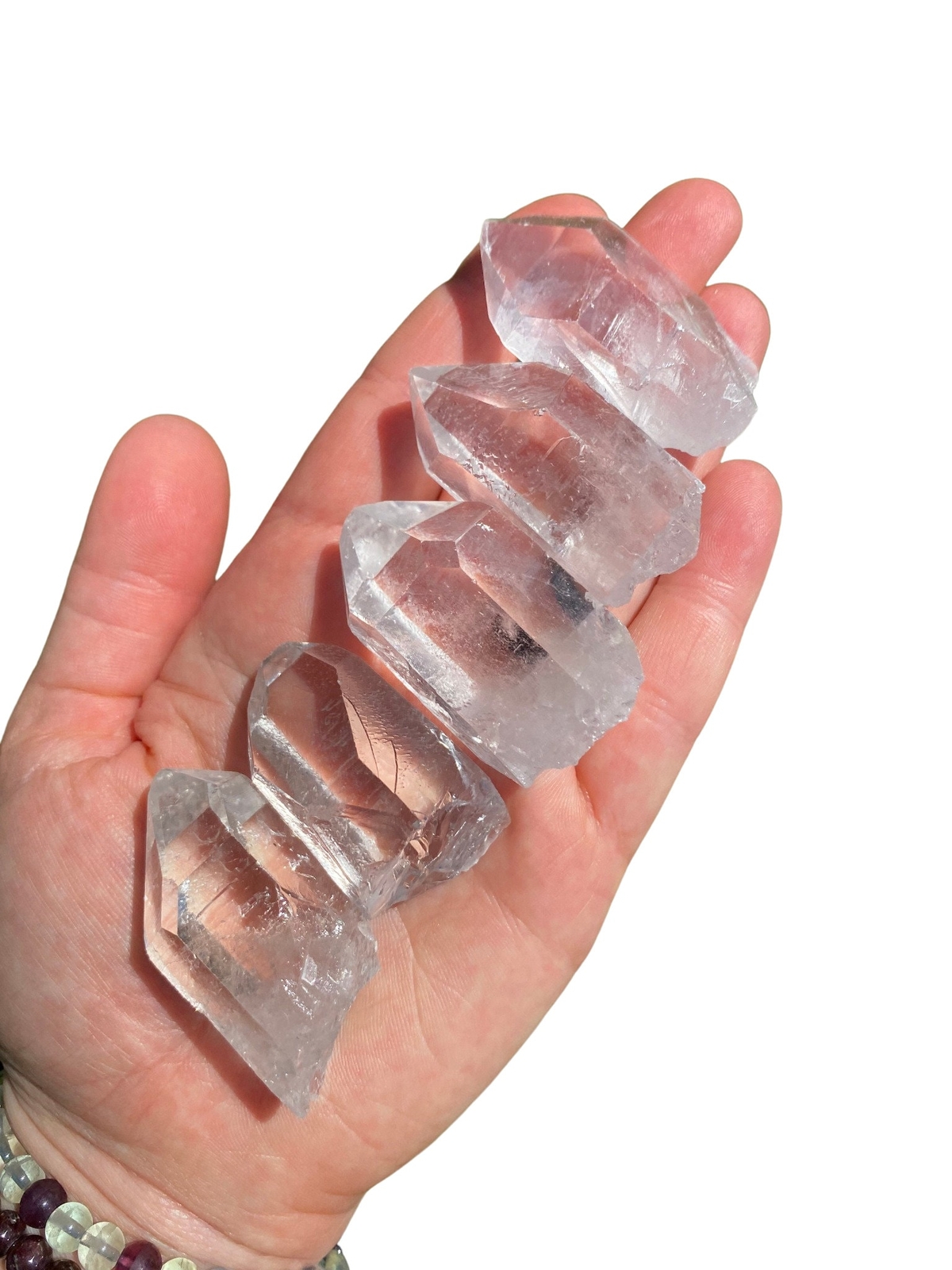 Raw Quartz Point Crystal (AA Grade) Genuine Brazilian Clear Quartz from Brazil