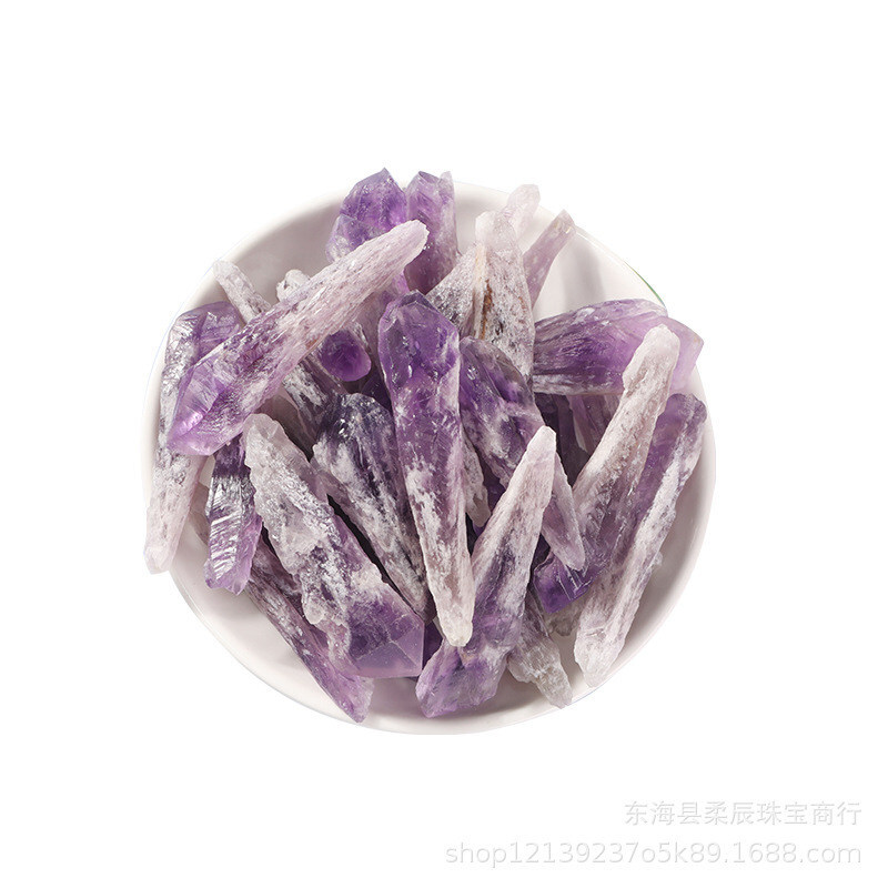 1Pcs Natural Amethyst Cluster Quartz Geode Druzy Stone Crystal Gem Wand Scepter