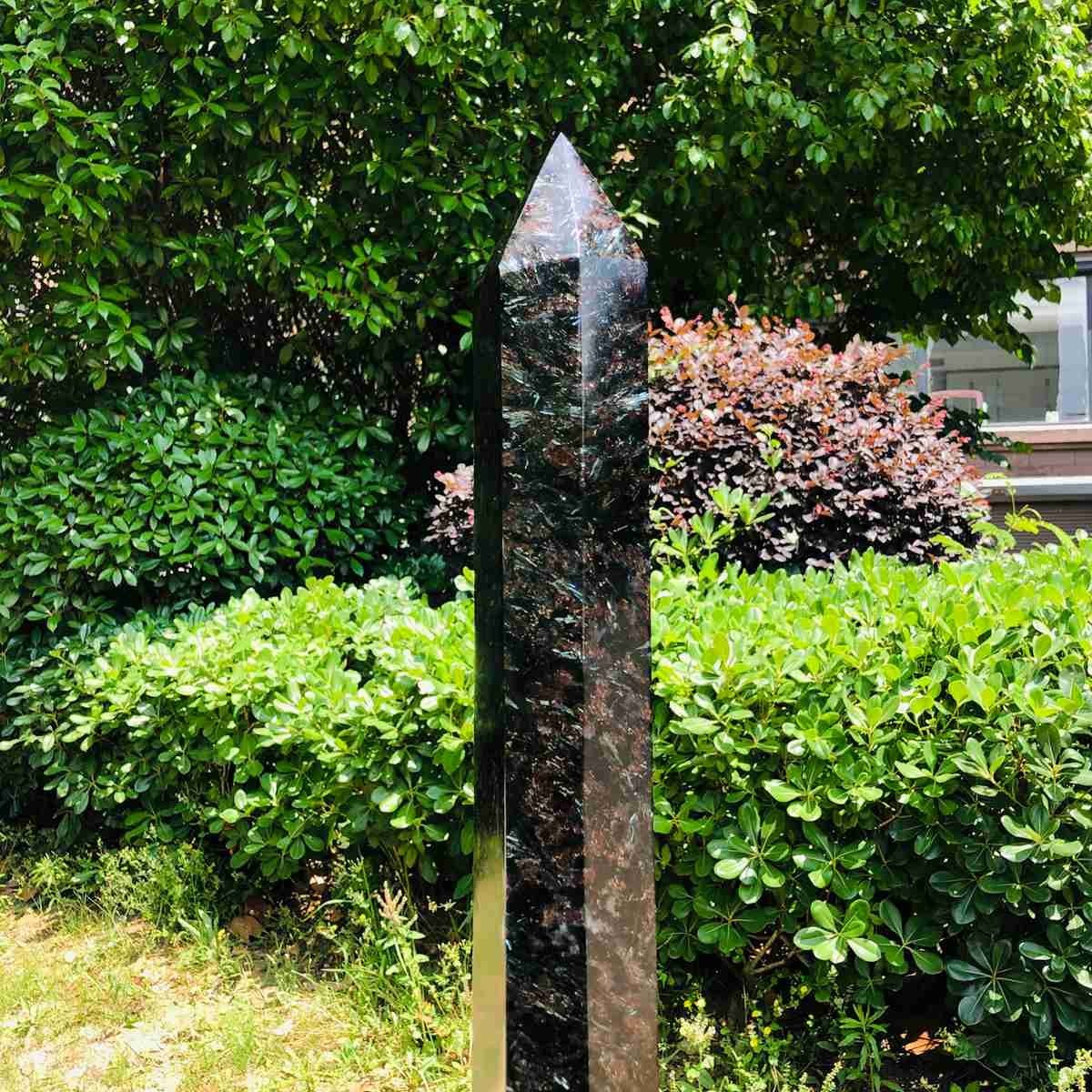14.21LB Natural Fireworks Stone Obelisk Quartz Tower Crystal Wand Point Healing