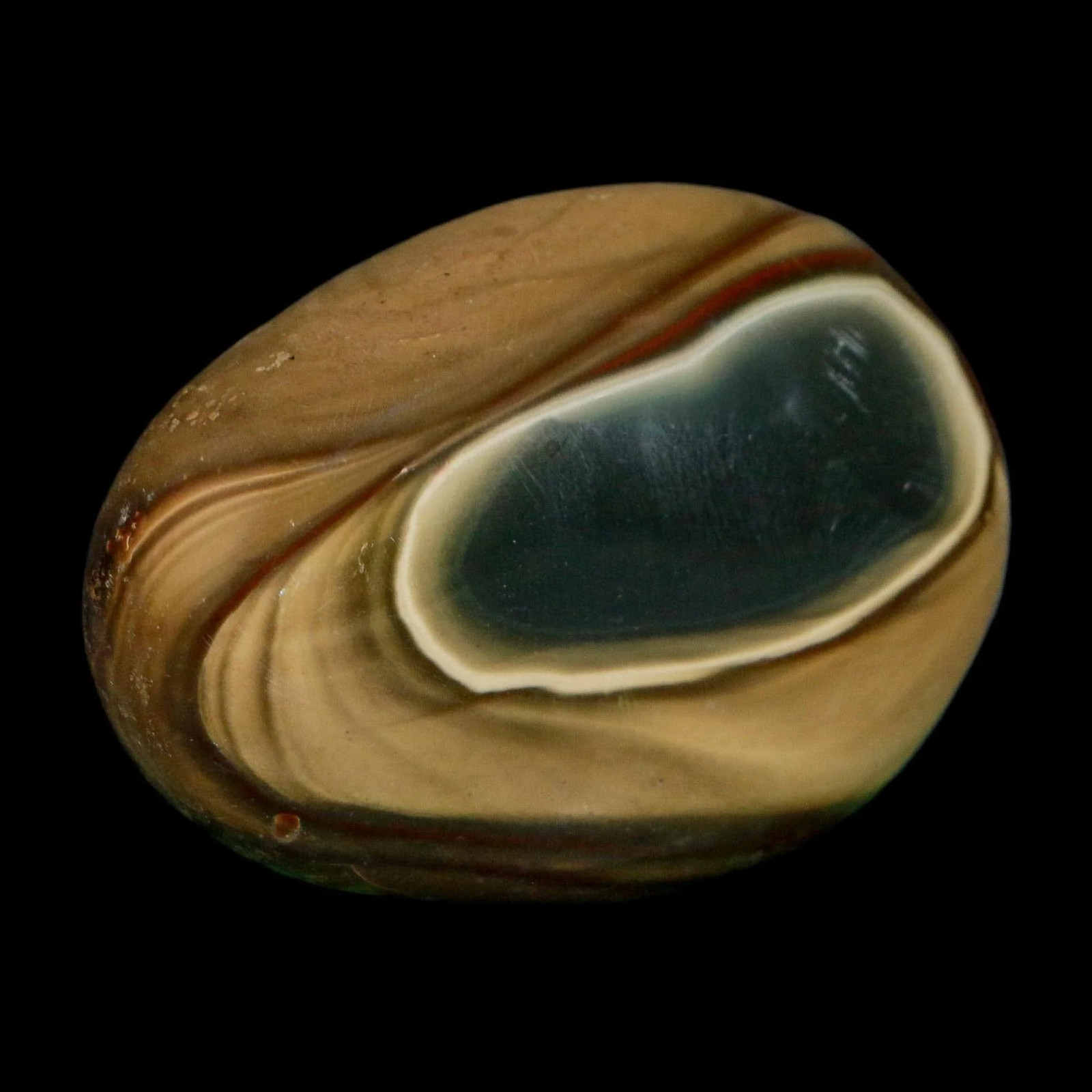 2.3″ Polychrome Jasper Natural Polished Mineral Palm Stone Madagascar