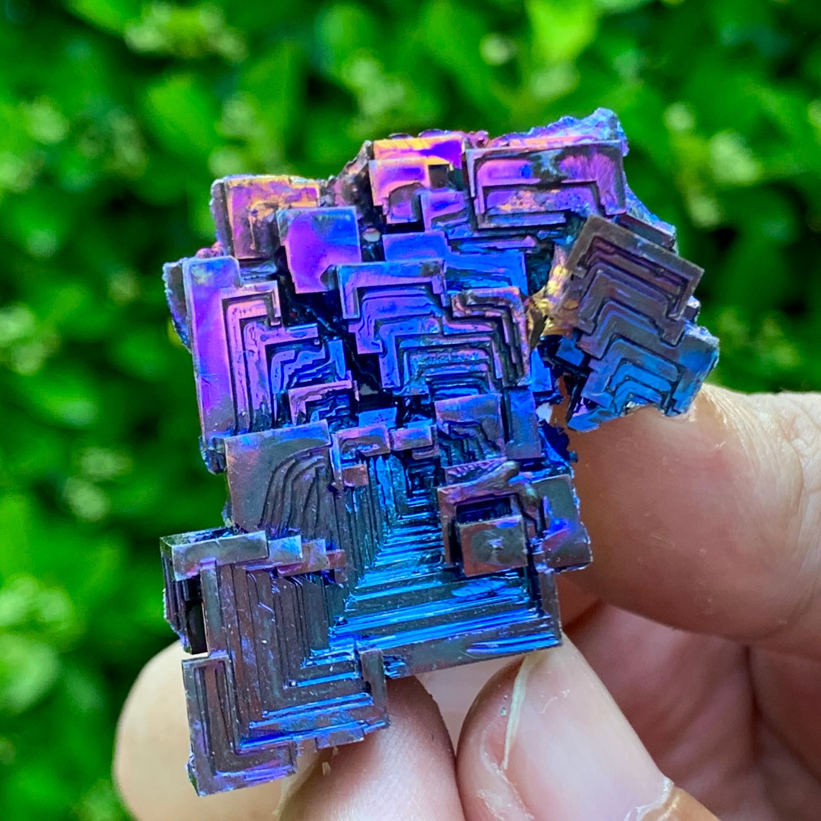 36G ram Bismuth rainbow crystal elementBi gemstone Mineral specimen healing